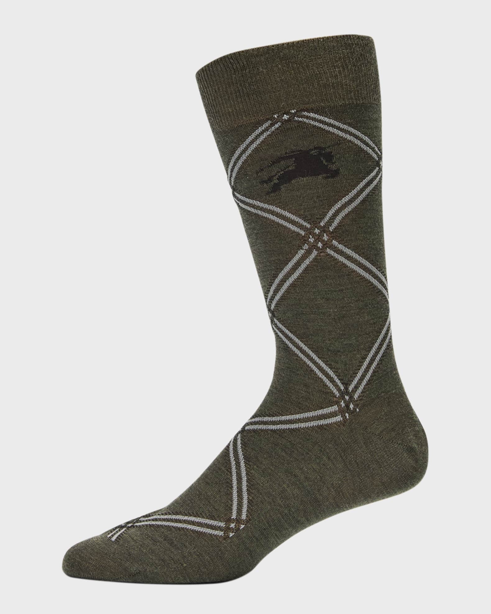 Men s Jacquard EKD Check Crew Socks