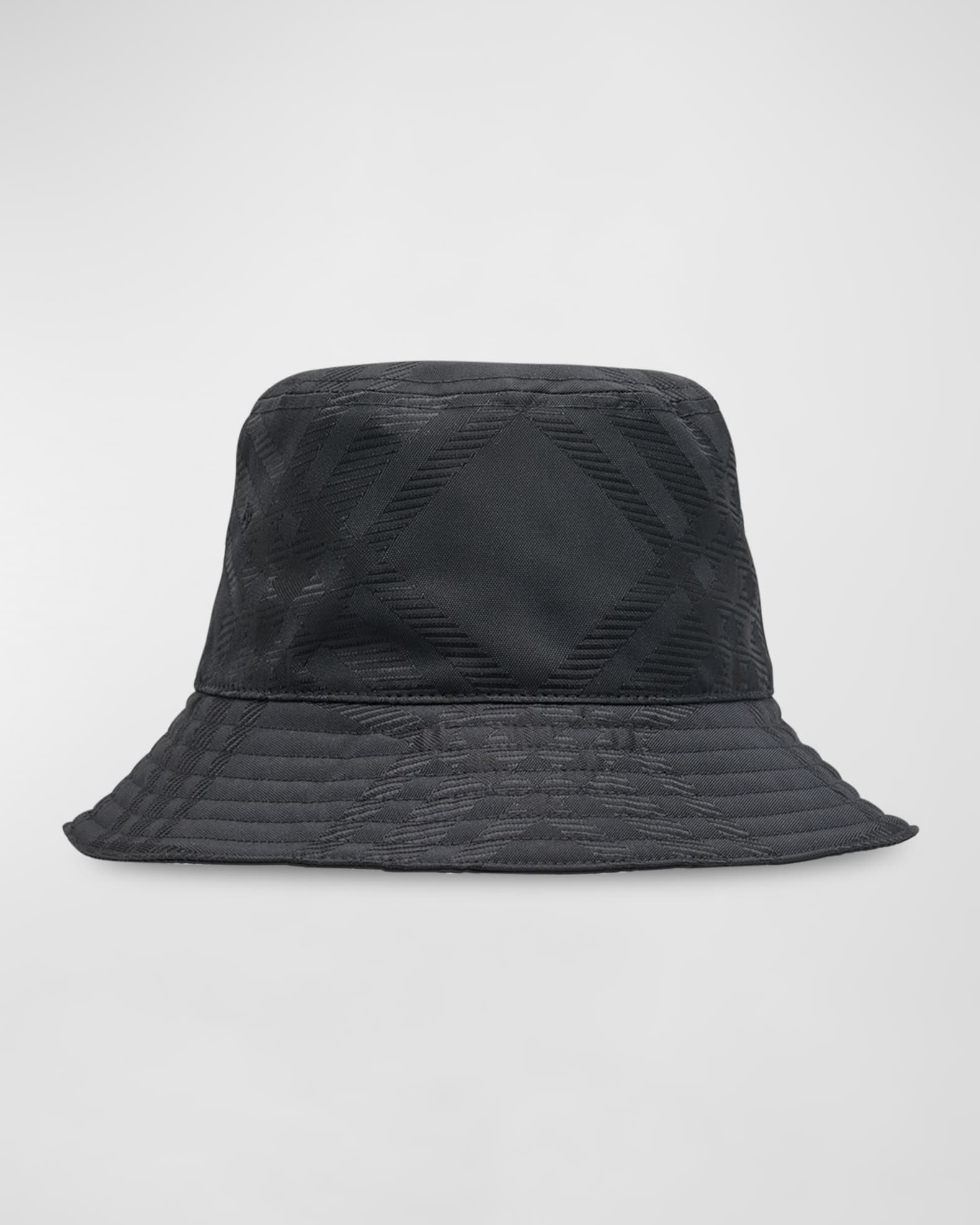Burberry Men's Tonal Check Jacquard Bucket Hat