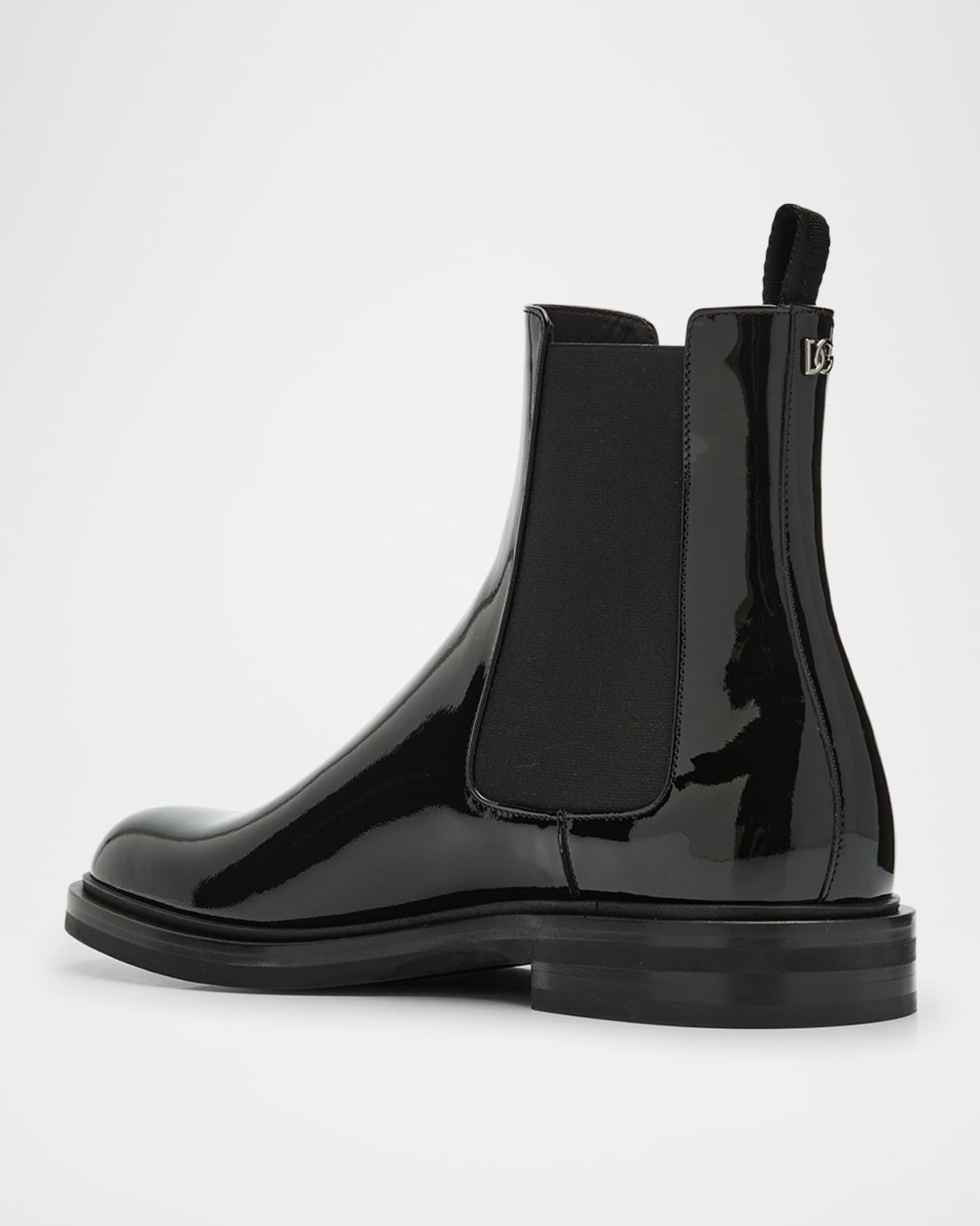Men's Patent Leather Chelsea Boots 1