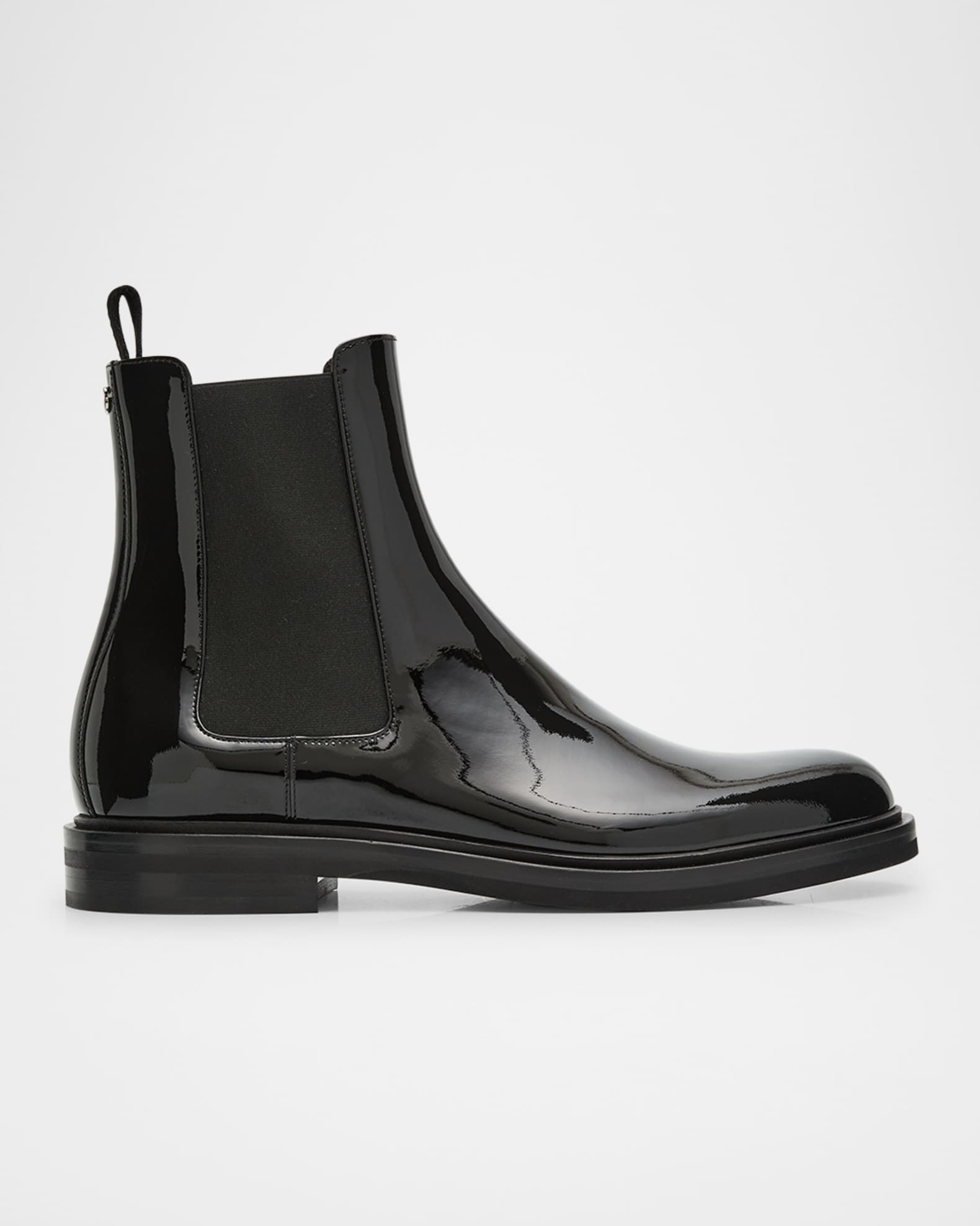 Men's Patent Leather Chelsea Boots 0