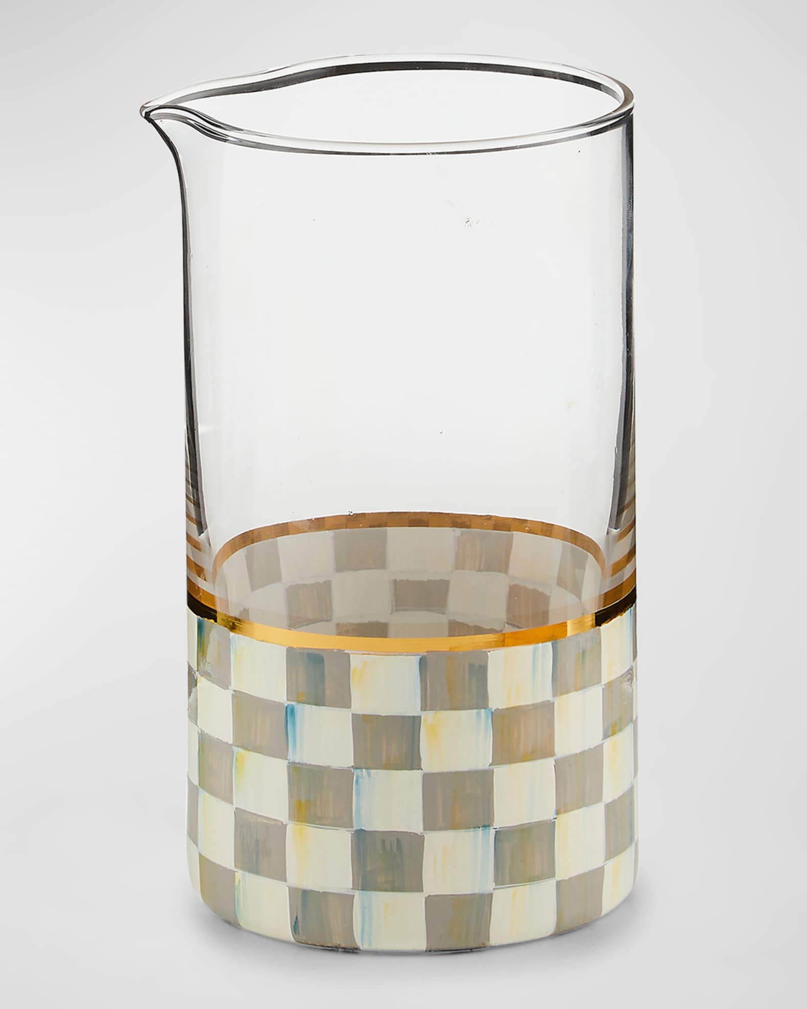 Sterling Check Mixing Glass 0