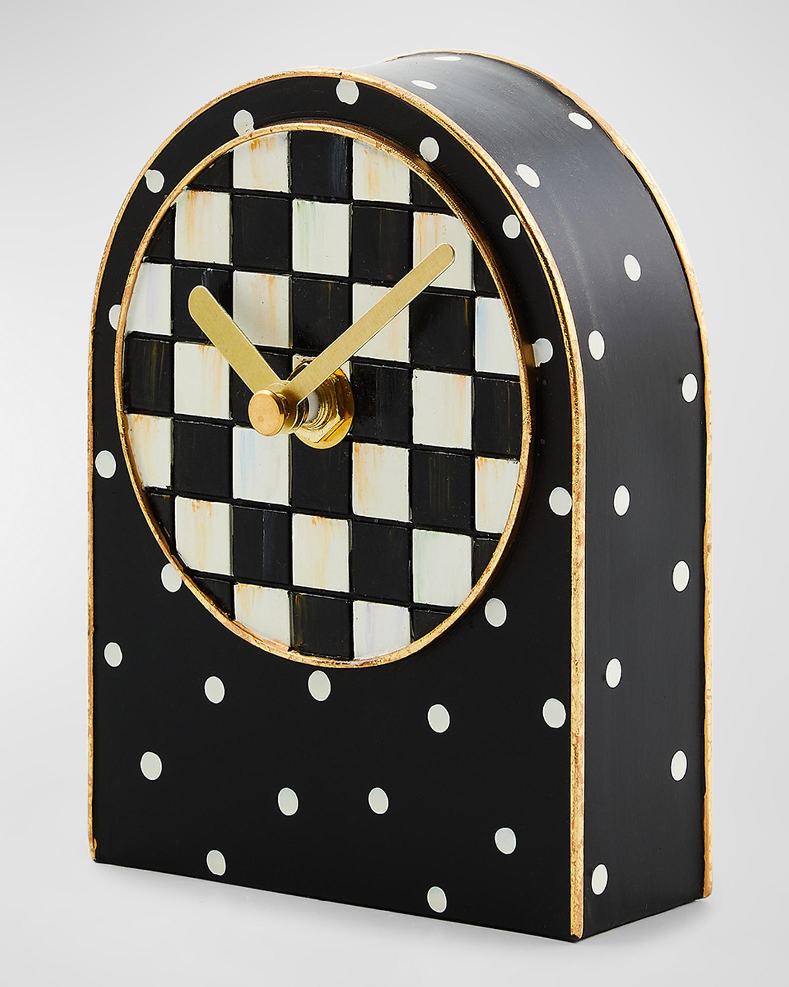 MacKenzie-Childs Courtly Check and Dot Clock | Neiman Marcus