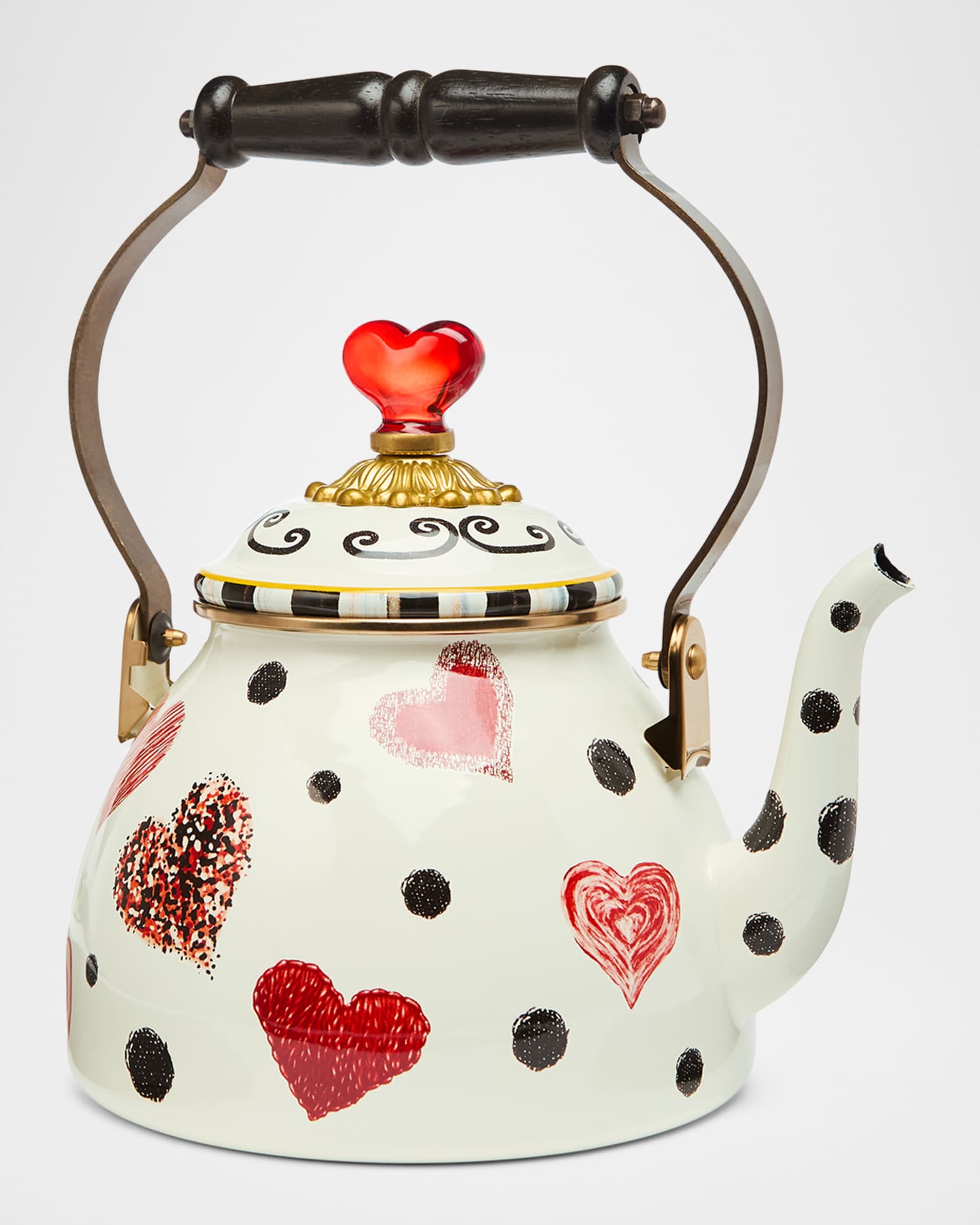 MacKenzie-Childs Love 2-Quart Tea Kettle Neiman Marcus