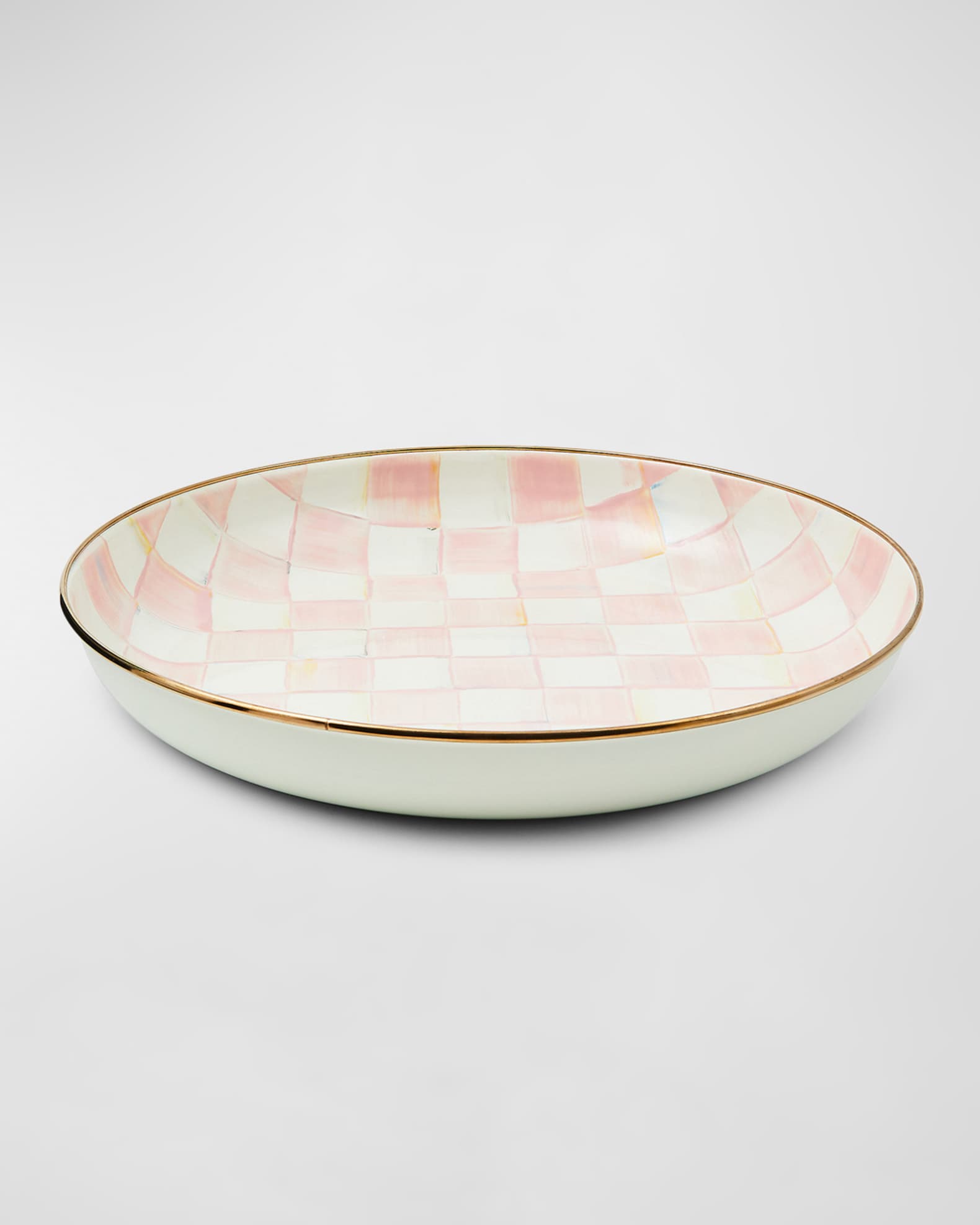 Rosy Check Enamel Breakfast Bowl main image 0