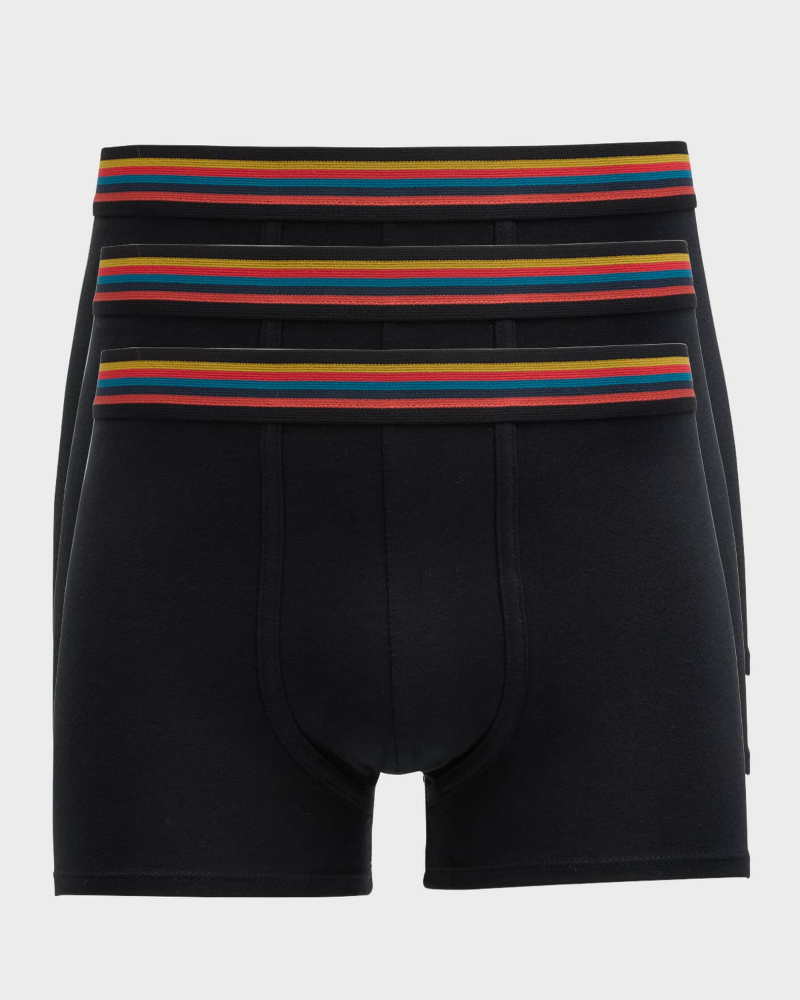 Men's 3-Pack Striped Waistband Trunks 0