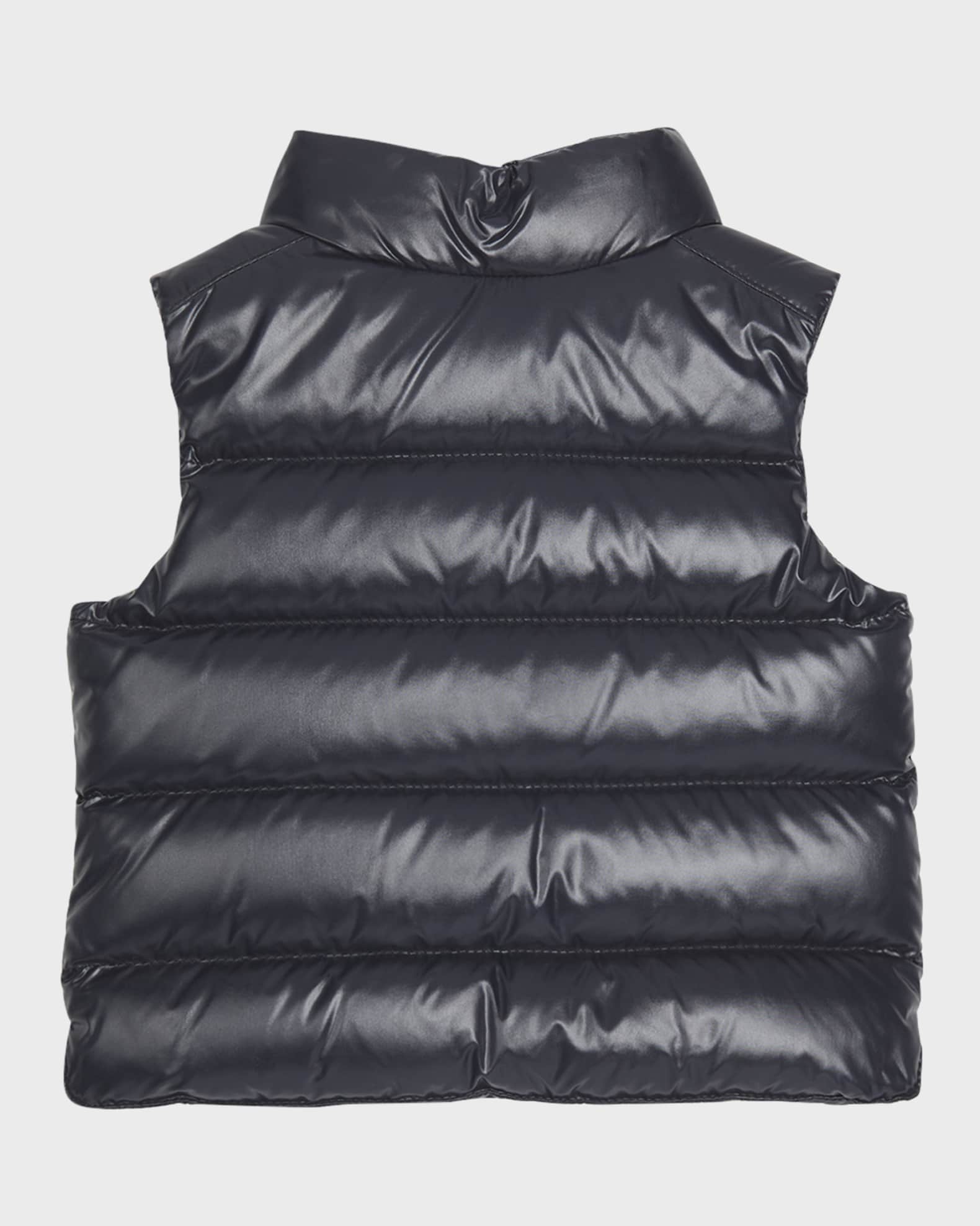Moncler Boy's Bernard Shiny Vest, Size 6M-3 | Neiman Marcus