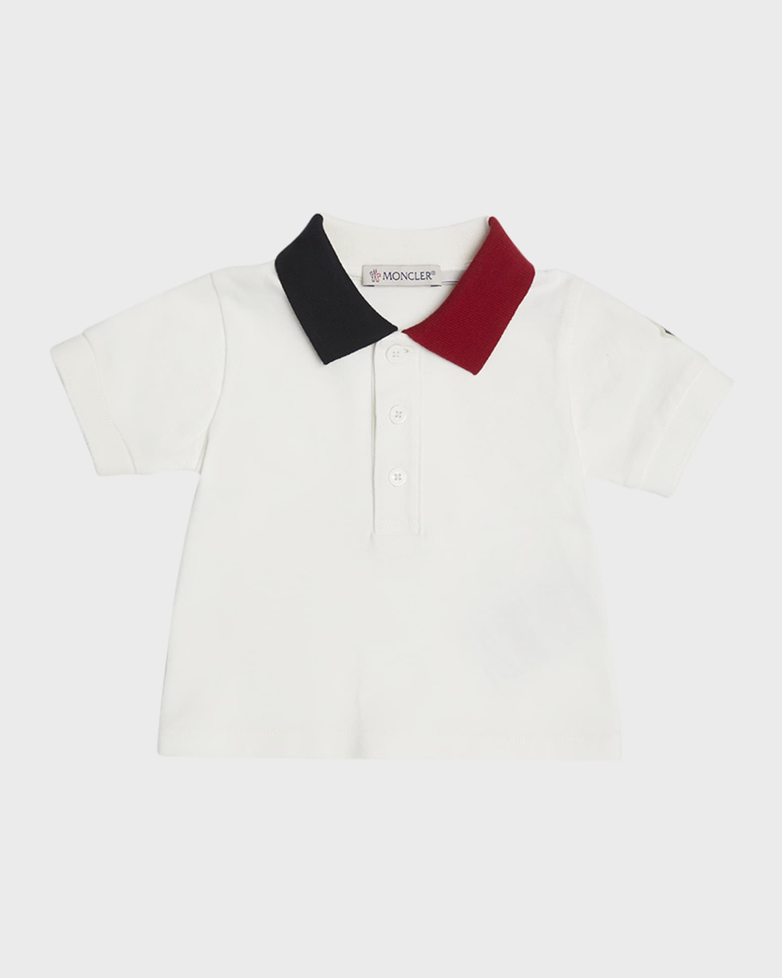 Moncler Boy's Two Toned Collared Polo Shirt, Size 6M-3