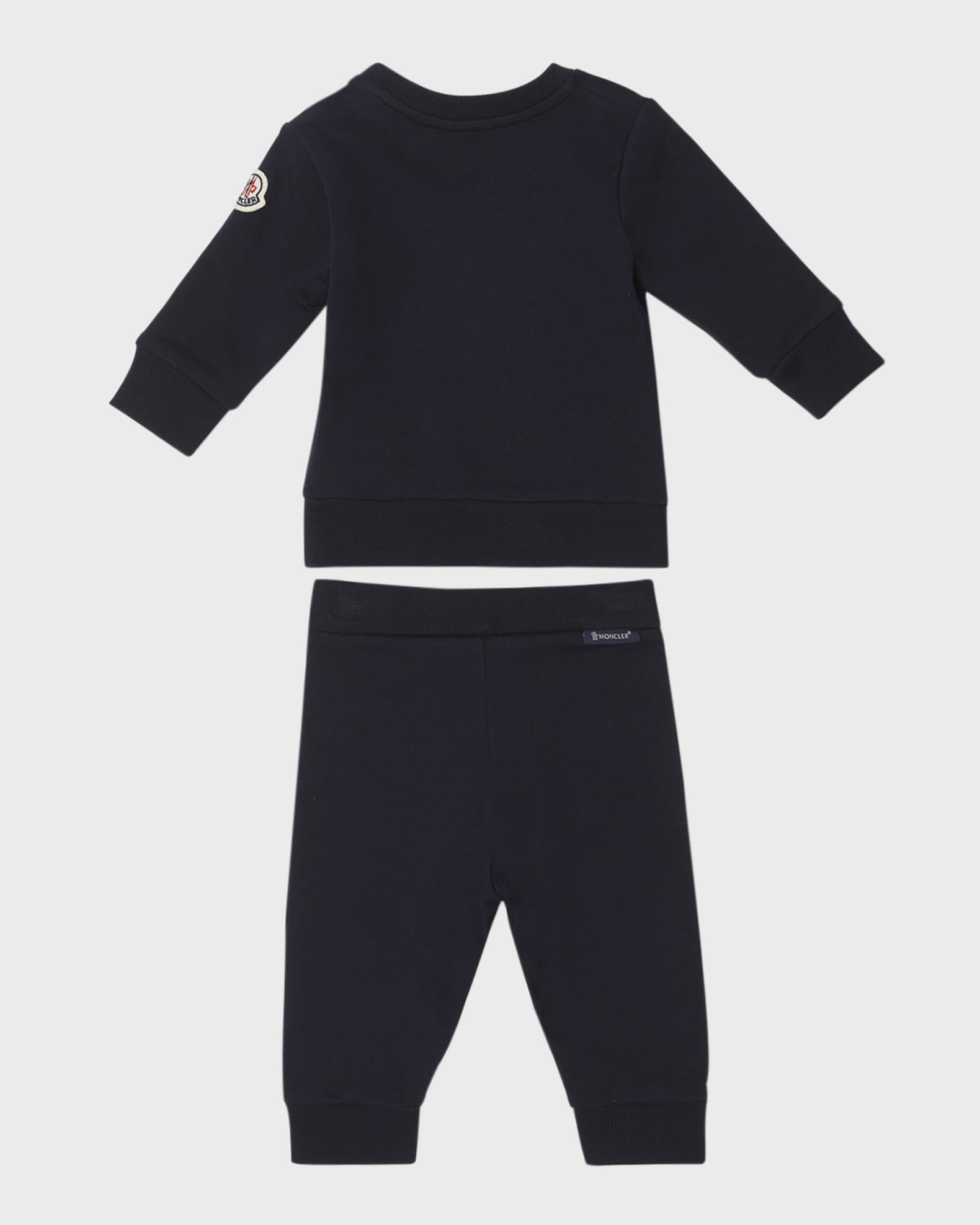 Boy's Tricolor Logo-Print Two-Piece Set, Size 6M-3 1