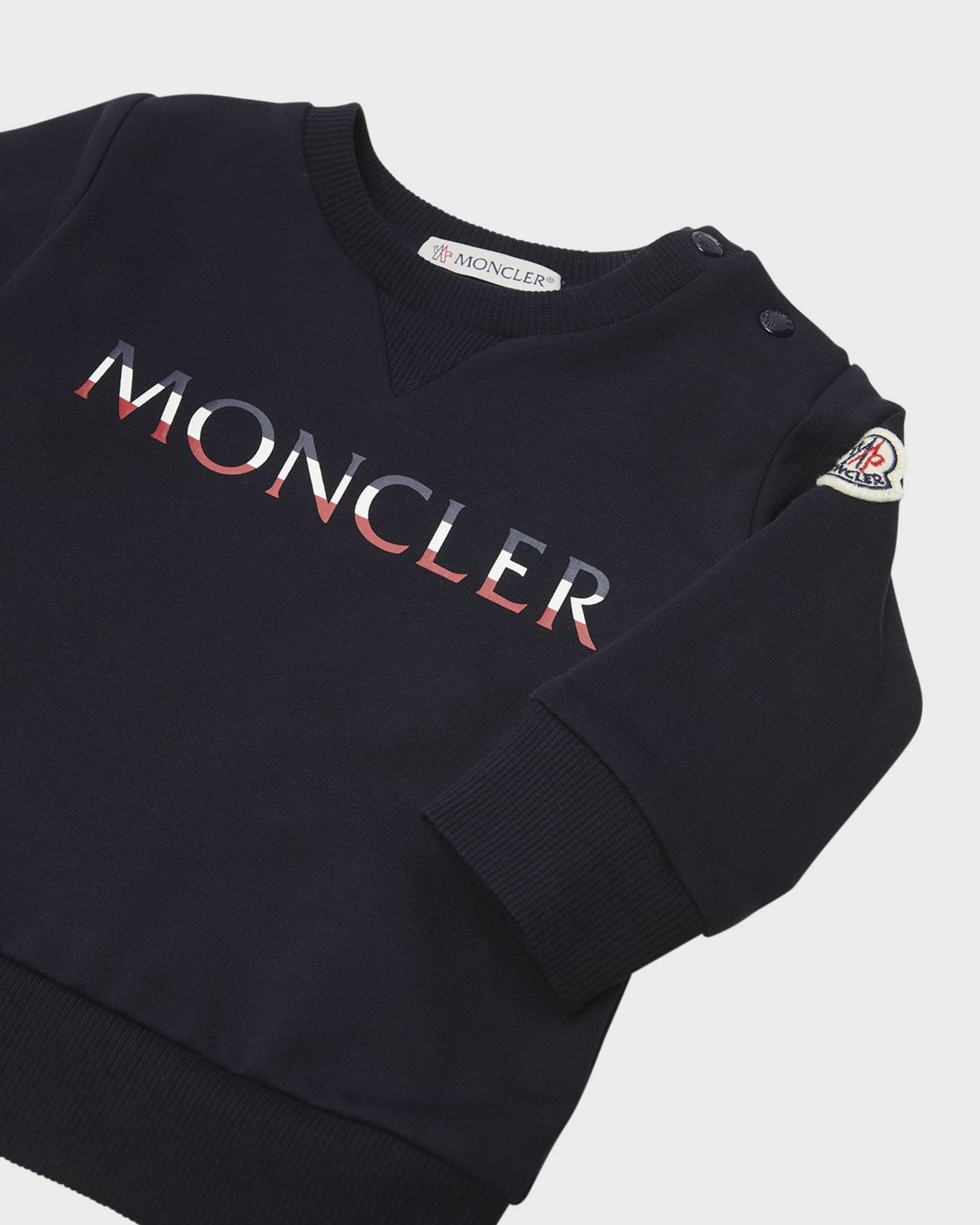 期間限定 セール - 売れ筋ランキングをチェック Boy's Moncler Tricolor 6M-3 Size Set, Two-Piece Logo-Print トップス