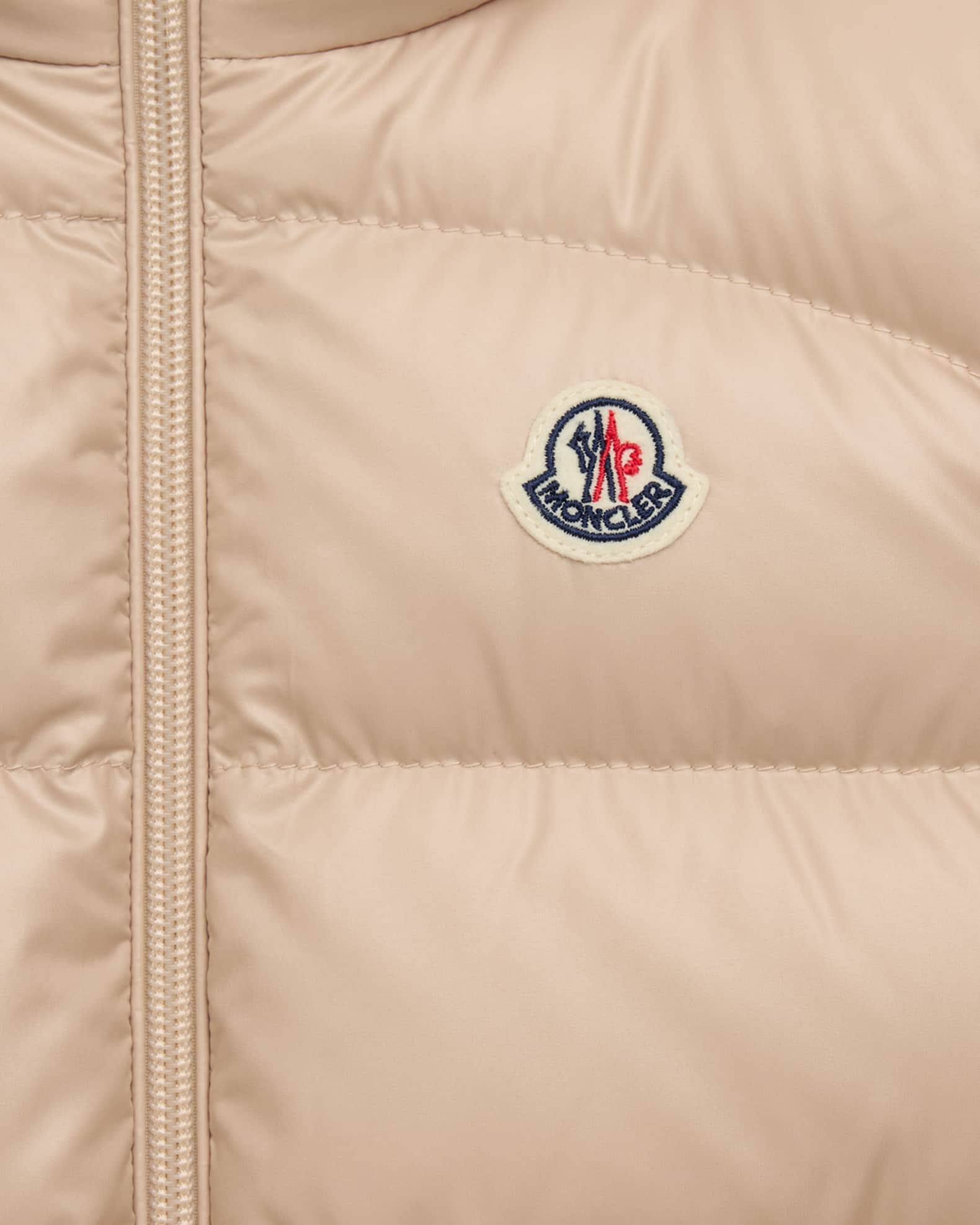 Moncler Girl s Vive Puffer Vest W Teddy Pockets Size 12M 3 Neiman Marcus