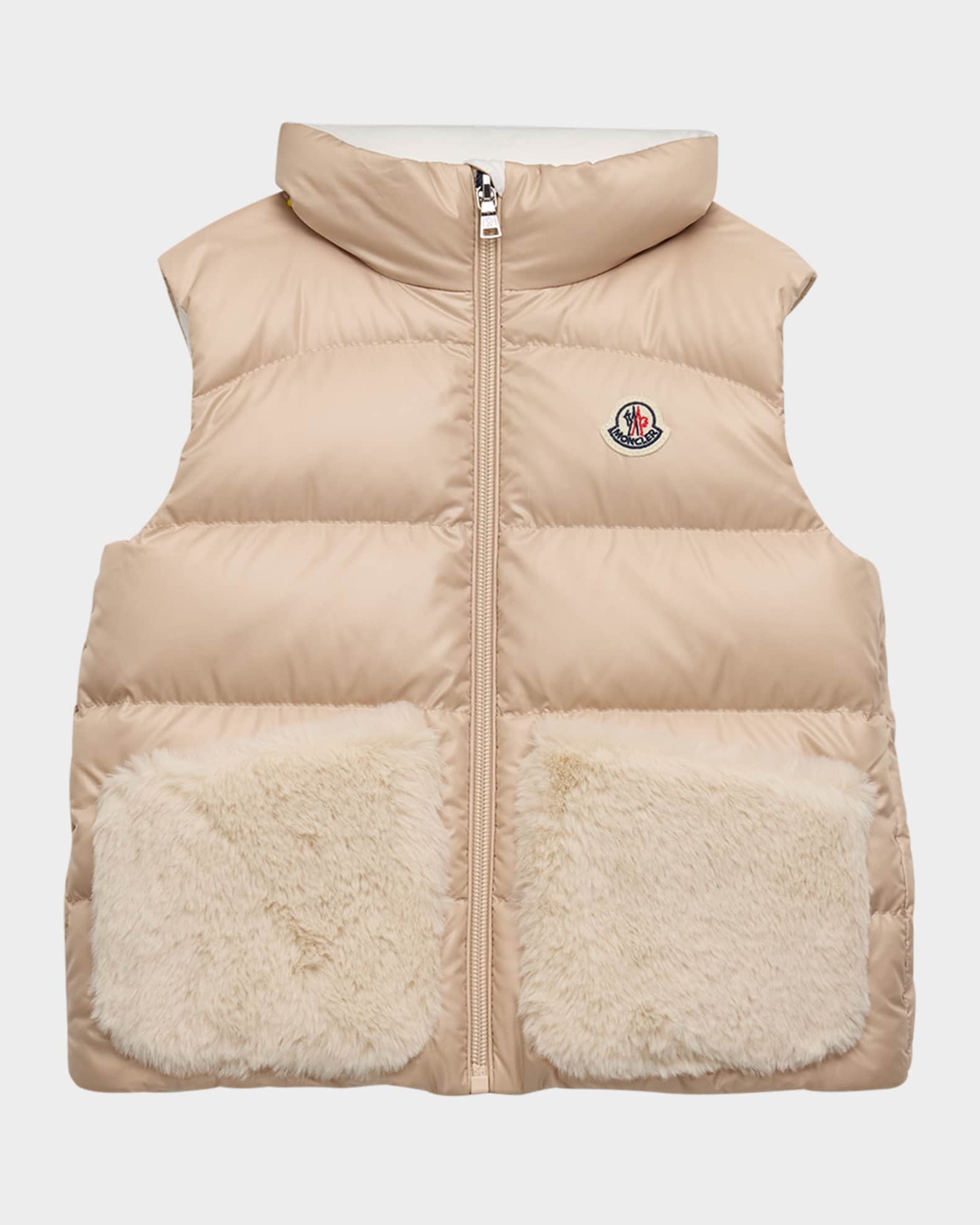 Girl s Vive Puffer Vest W Teddy Pockets Size 12M 3