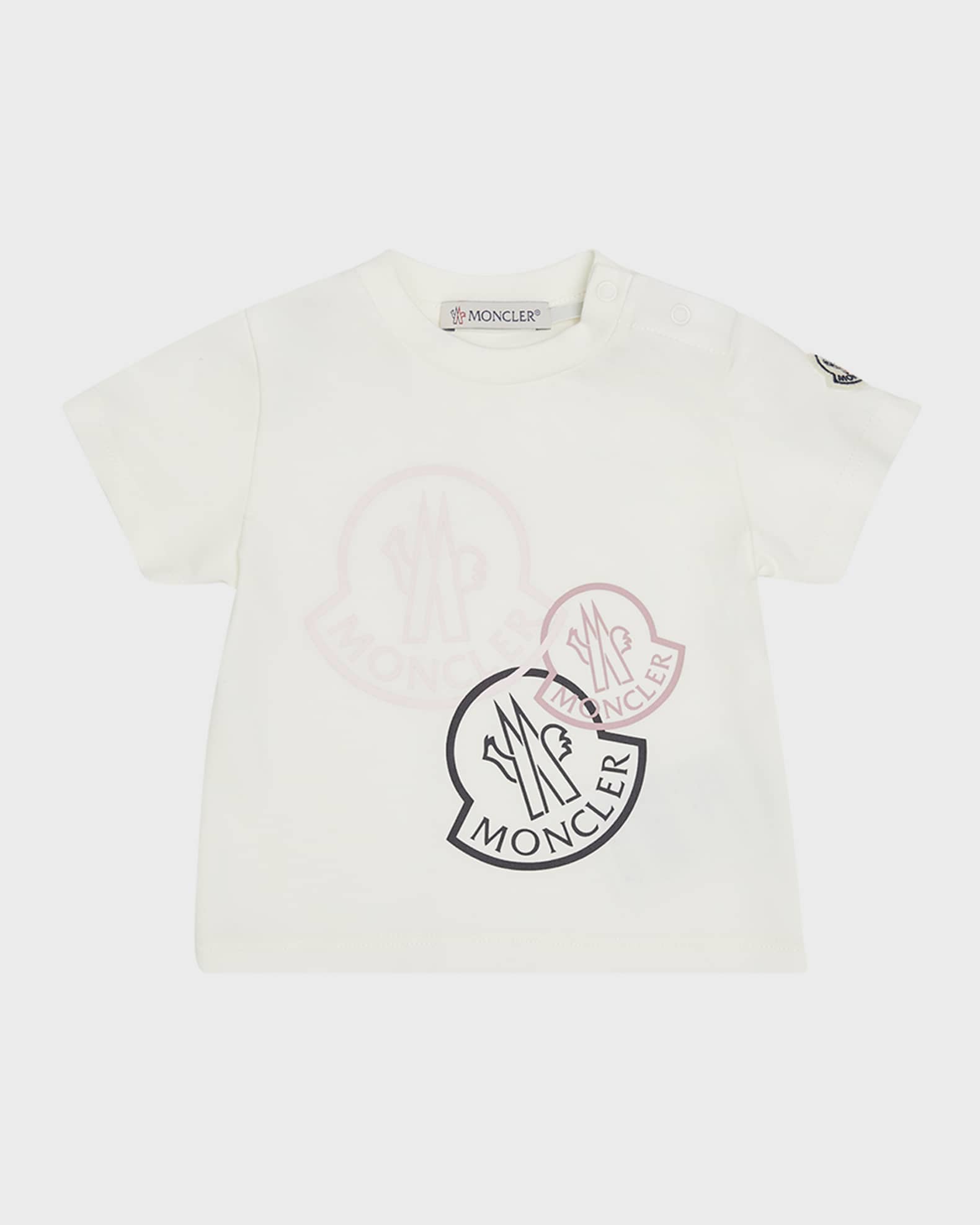 Girl's Tricolor Bell Logo-Print T-Shirt, Size 6M-3 0