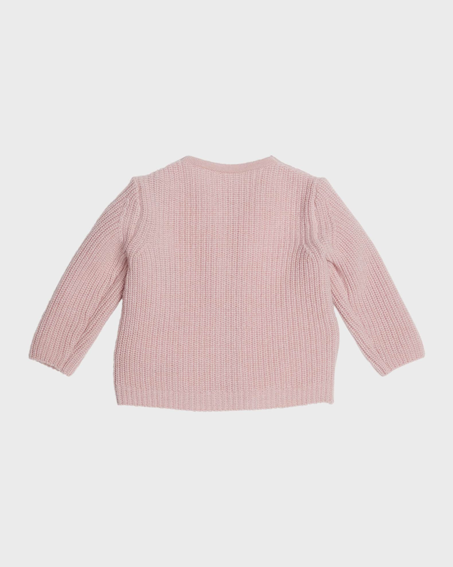 Girl's Wool Combo Cardigan, Size 6M-3 1
