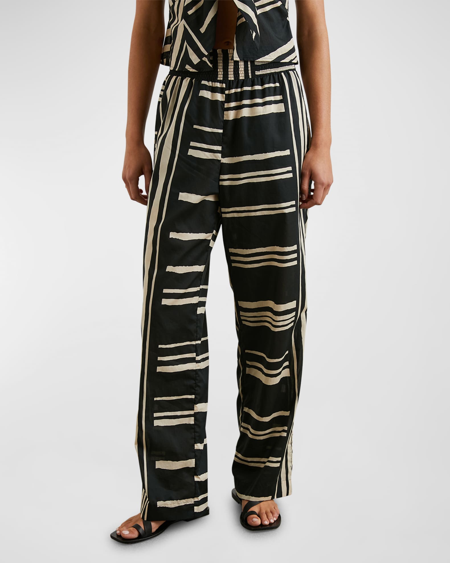 Rails Island Stripe Brendon Wide-Leg Pants
