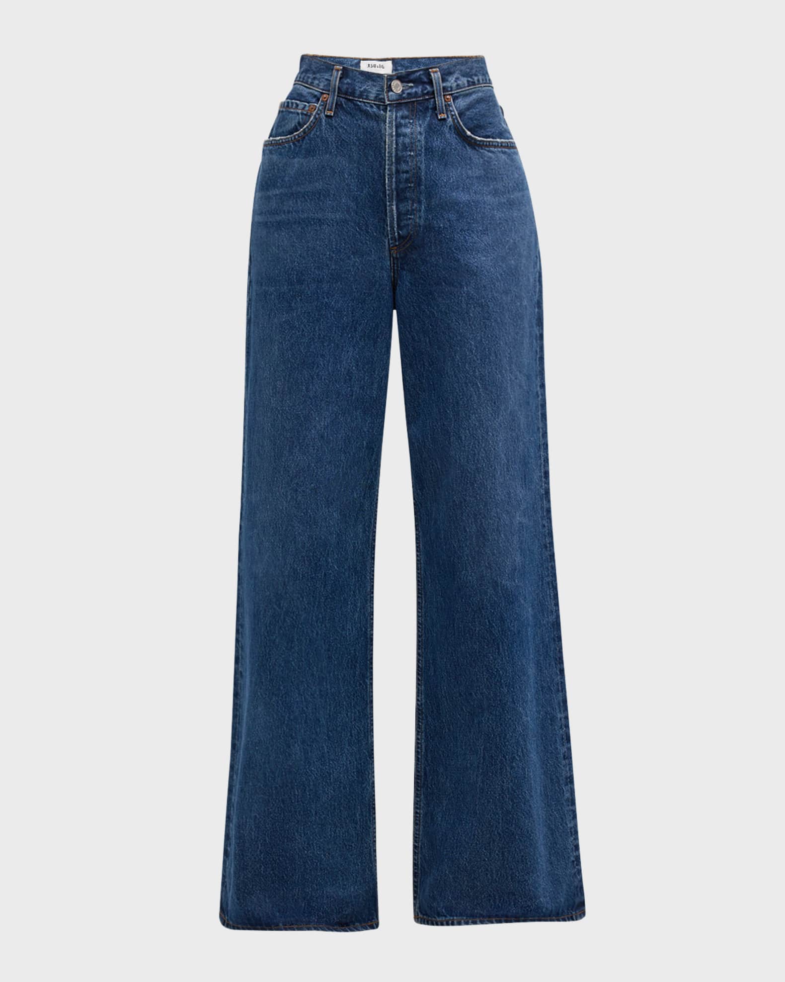 Dame Wide-Leg Jeans 0
