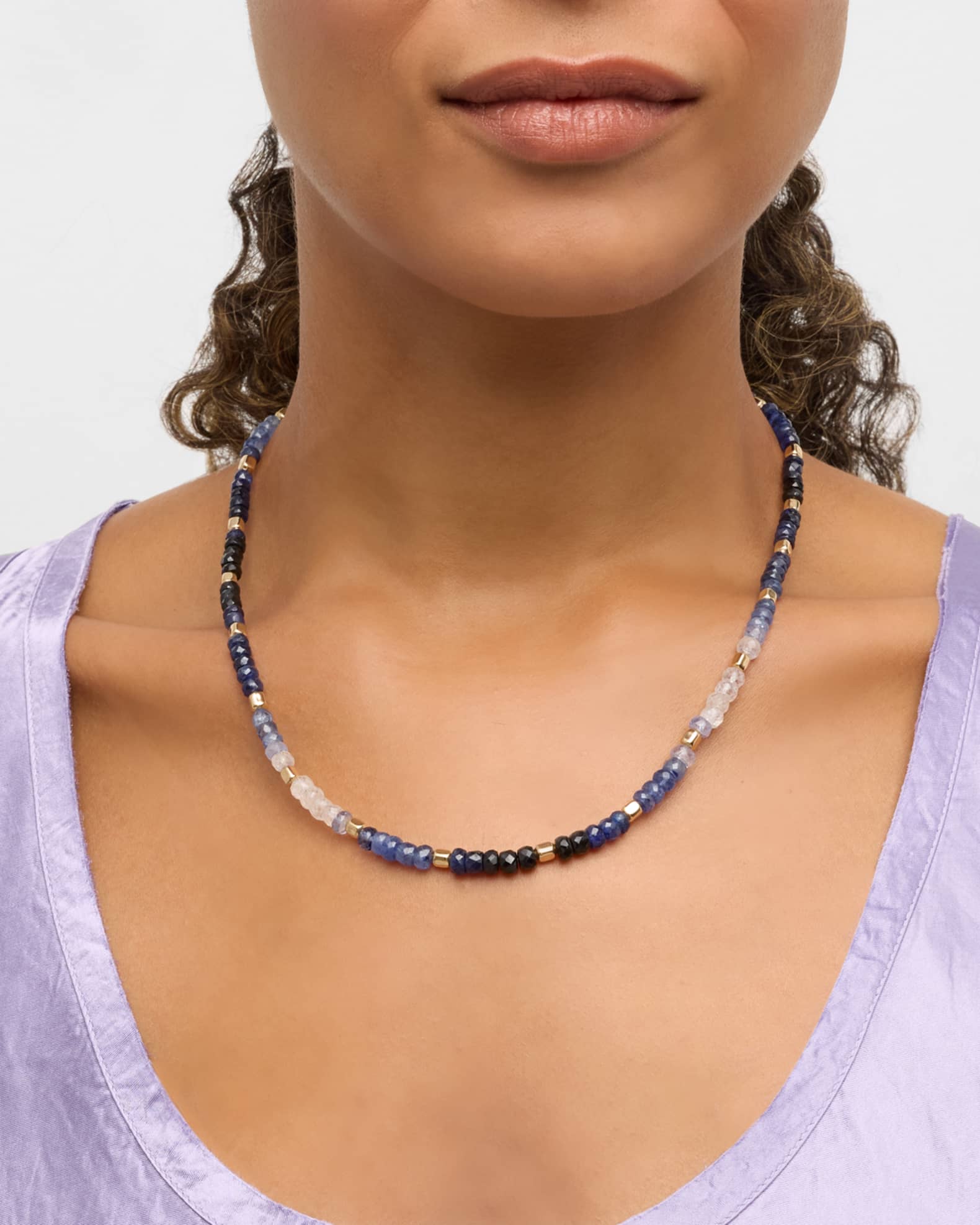 Jumbo Gold Bead Necklace  1