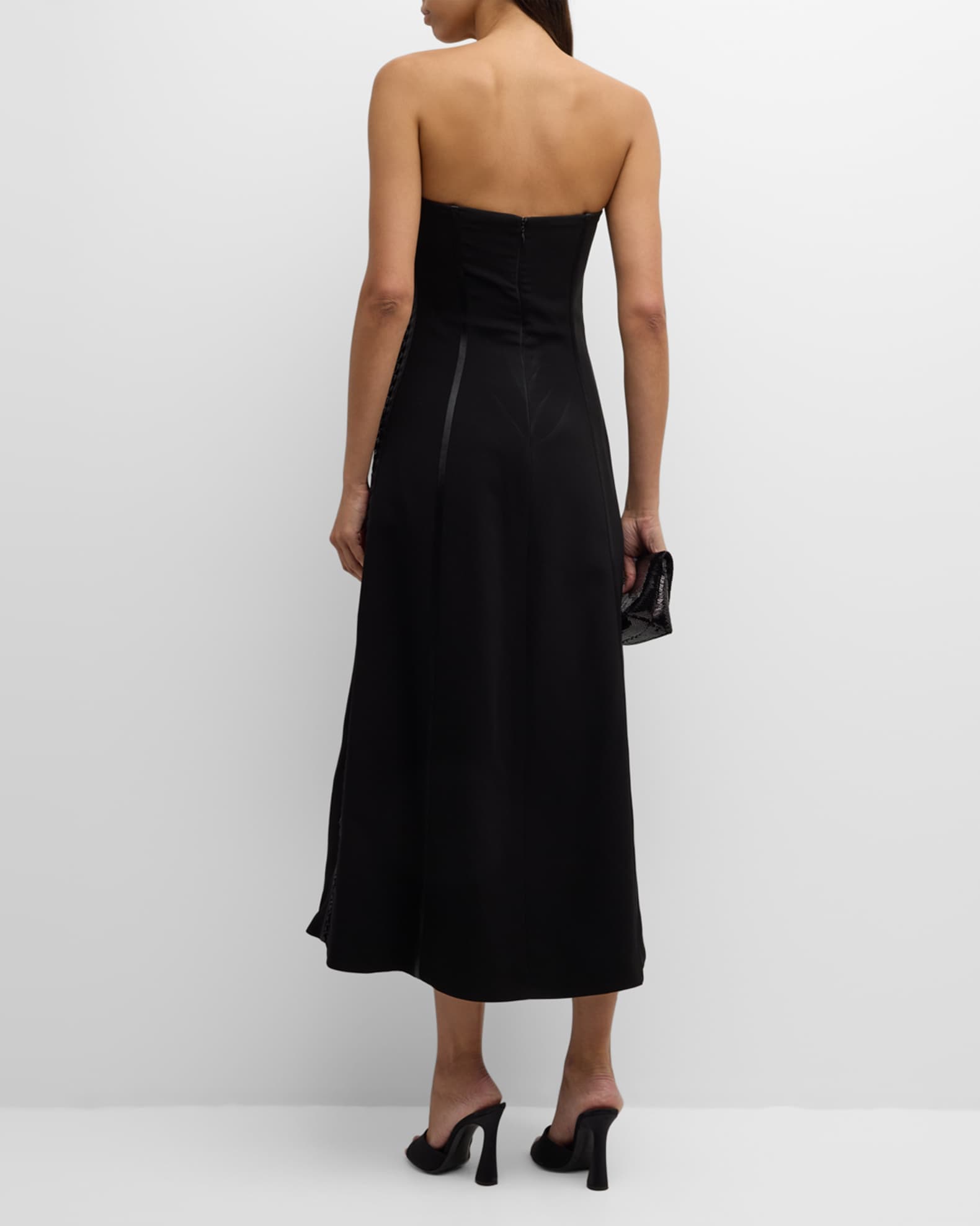 Jonathan simkhai strapless bustier midi dress 2025