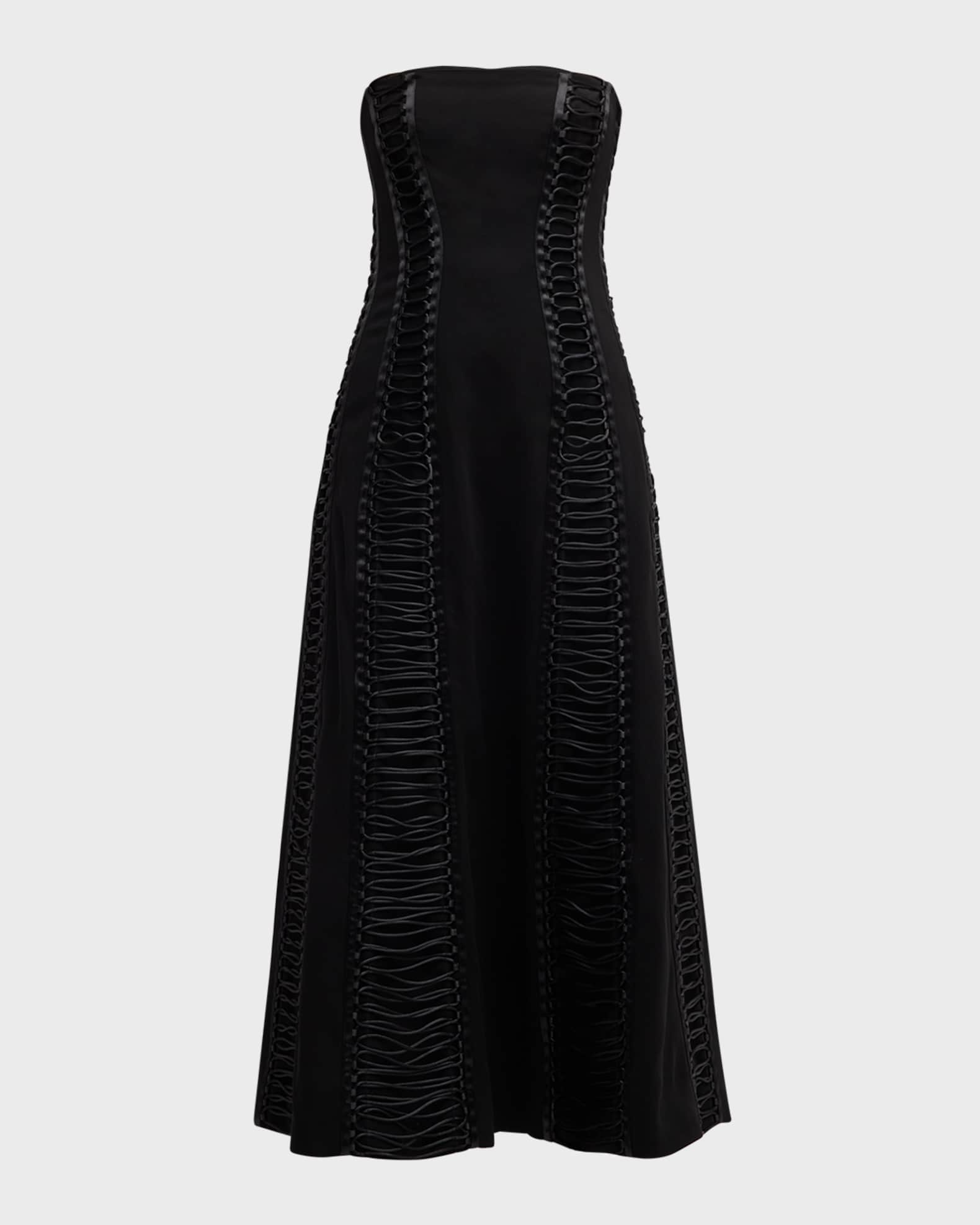 Jonathan simkhai strapless bustier midi dress deals