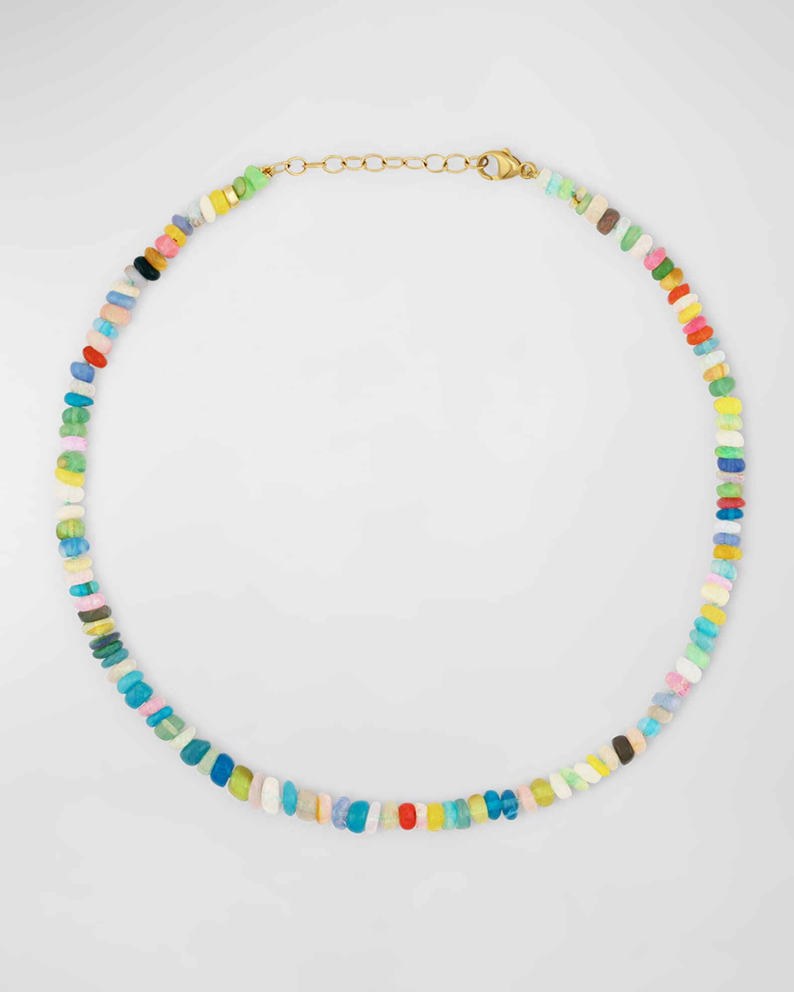 Mini Rainbow Opal Anklet 0