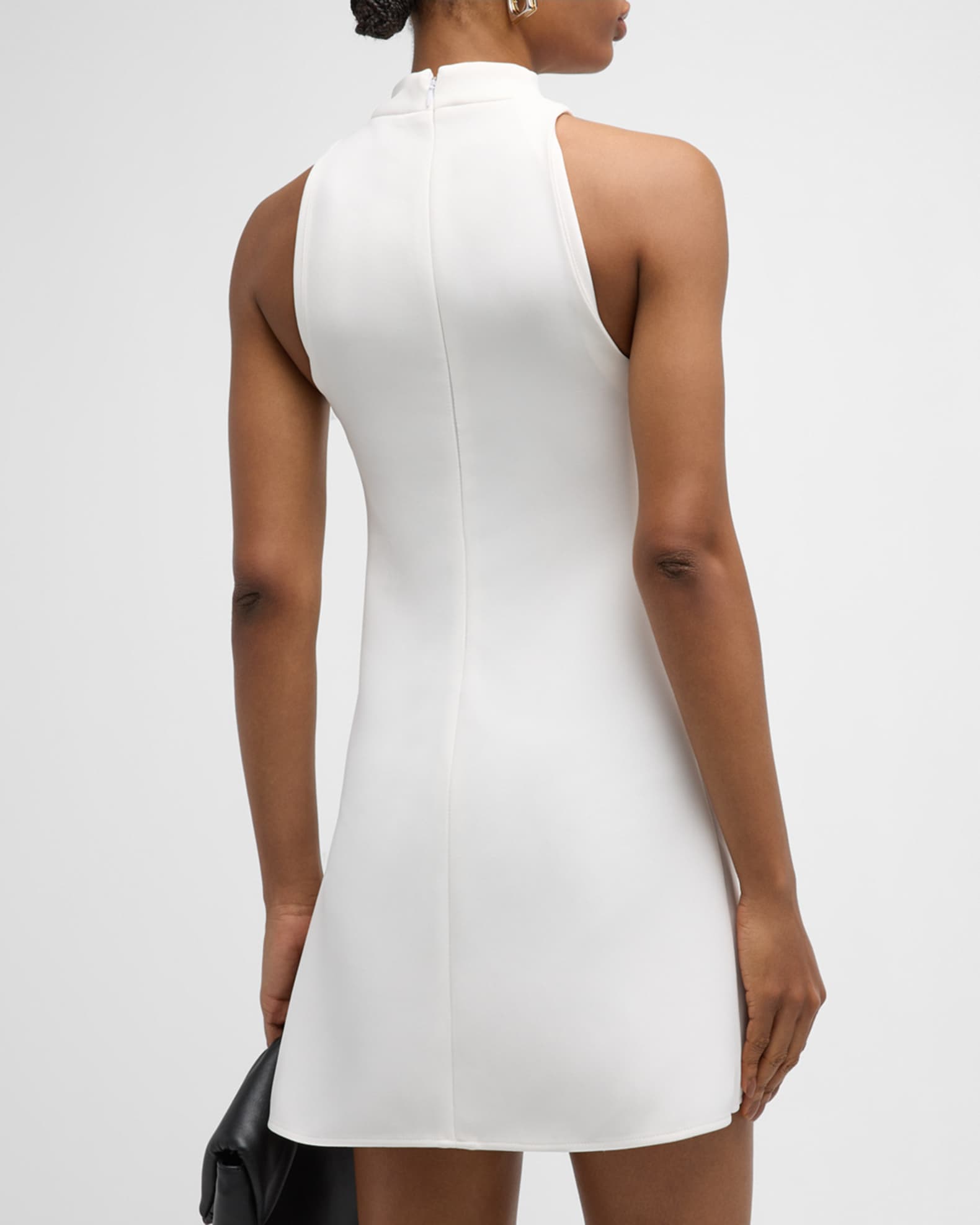 【送料&関税込】CourrA¨ges 2 Pockets Vinyl A-line Dress Courreges Re-Edition A-Line Vinyl Mini Dress | Neiman Marcus