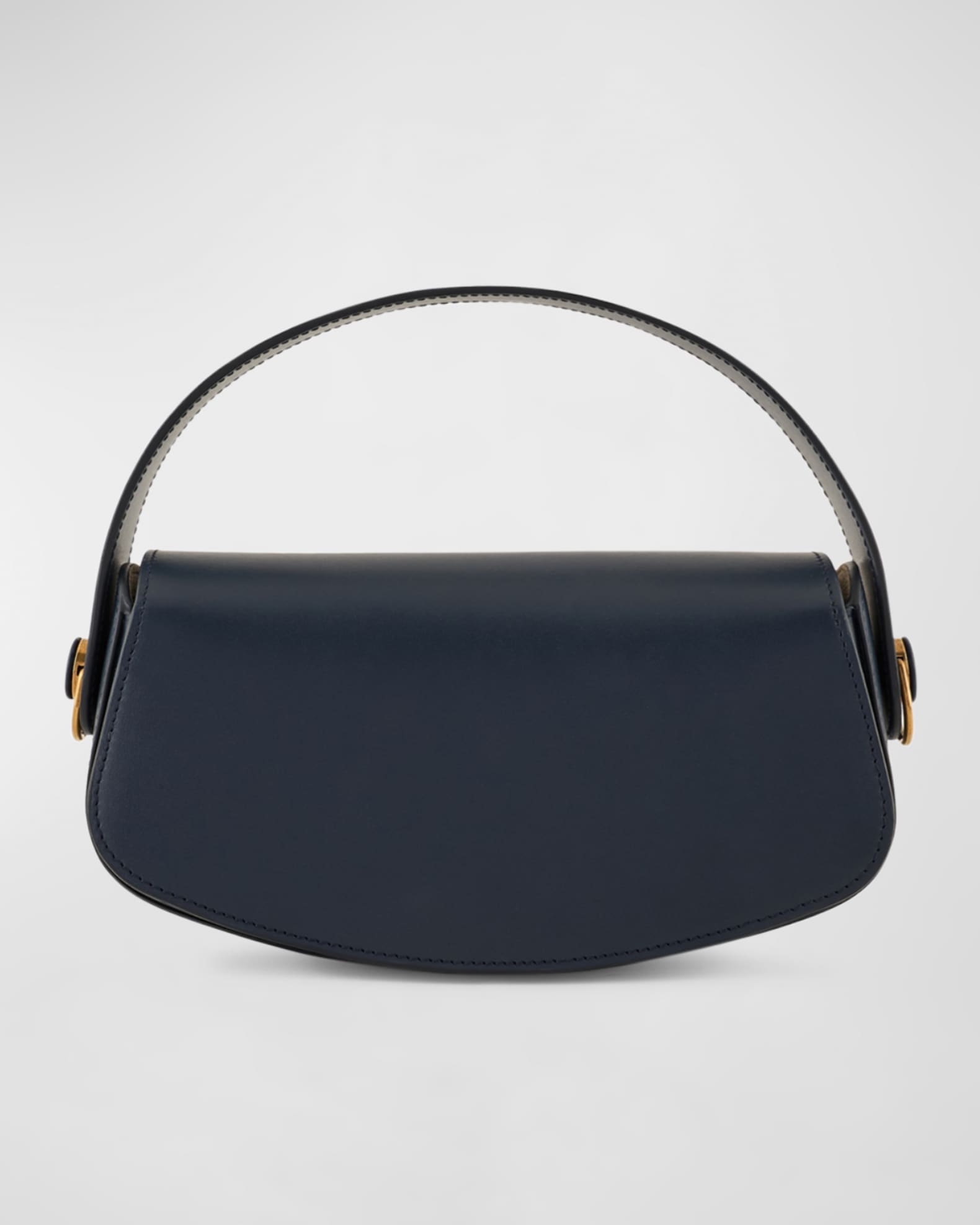 Flap Calfskin Top-Handle Bag 1