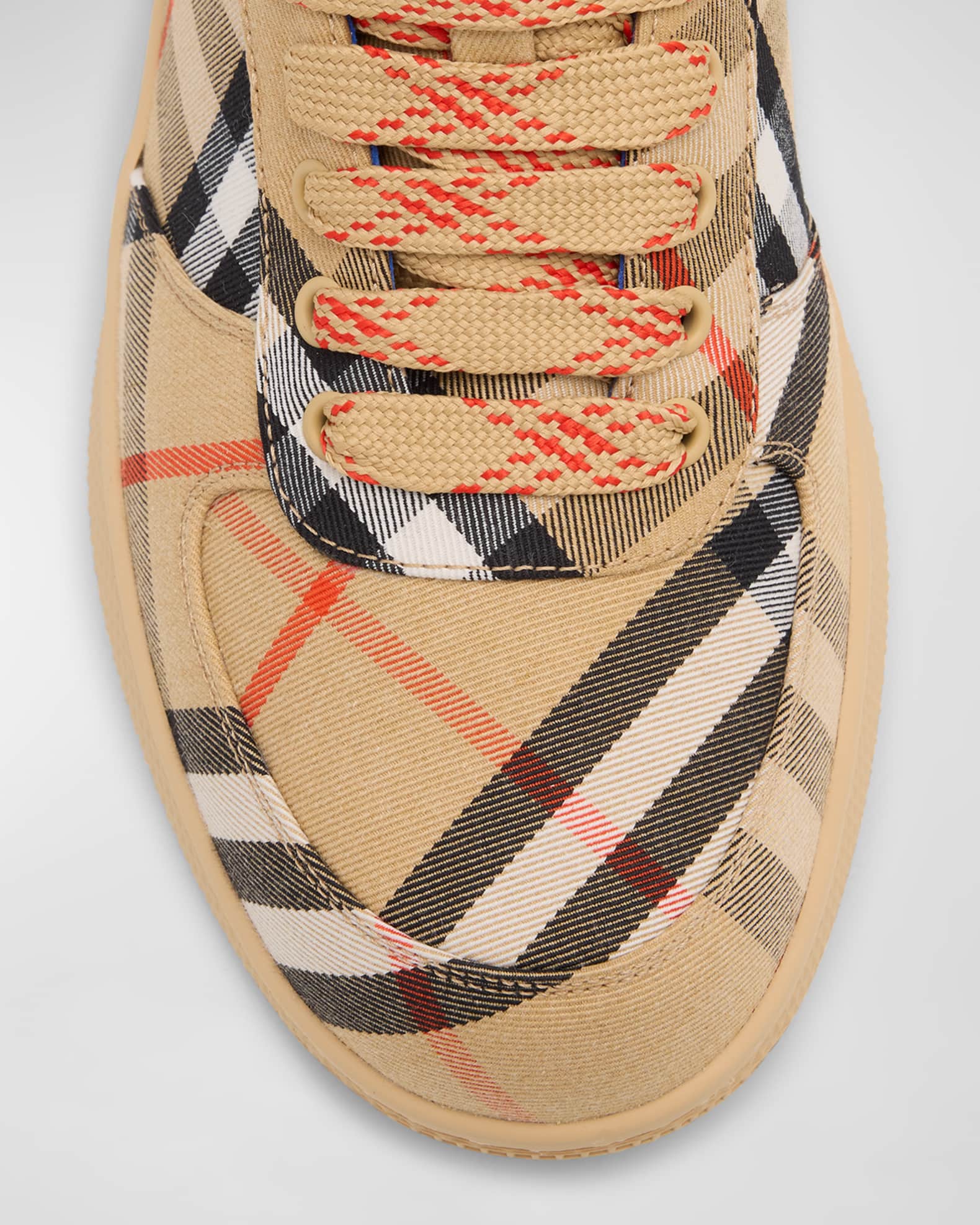 【BURBERRY】CHECK LOW-TOP SNEAKERS Burberry Jack Check Low-Top Sneakers | Neiman Marcus