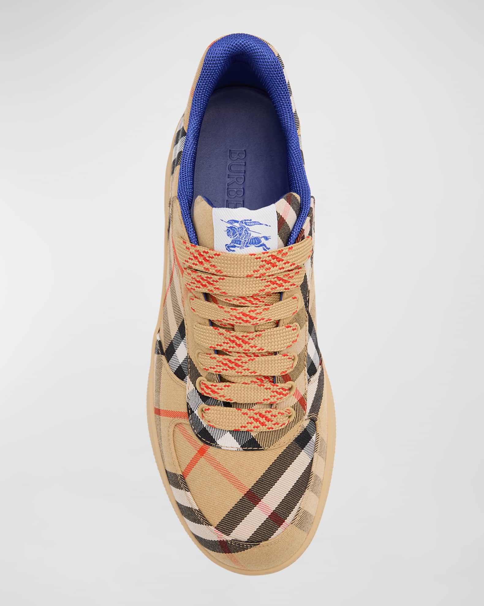 スニーカー BURBERRY CHECK LOW-TOP SNEAKERS Burberry Men's Check Low-Top Sneakers - Bergdorf Goodman
