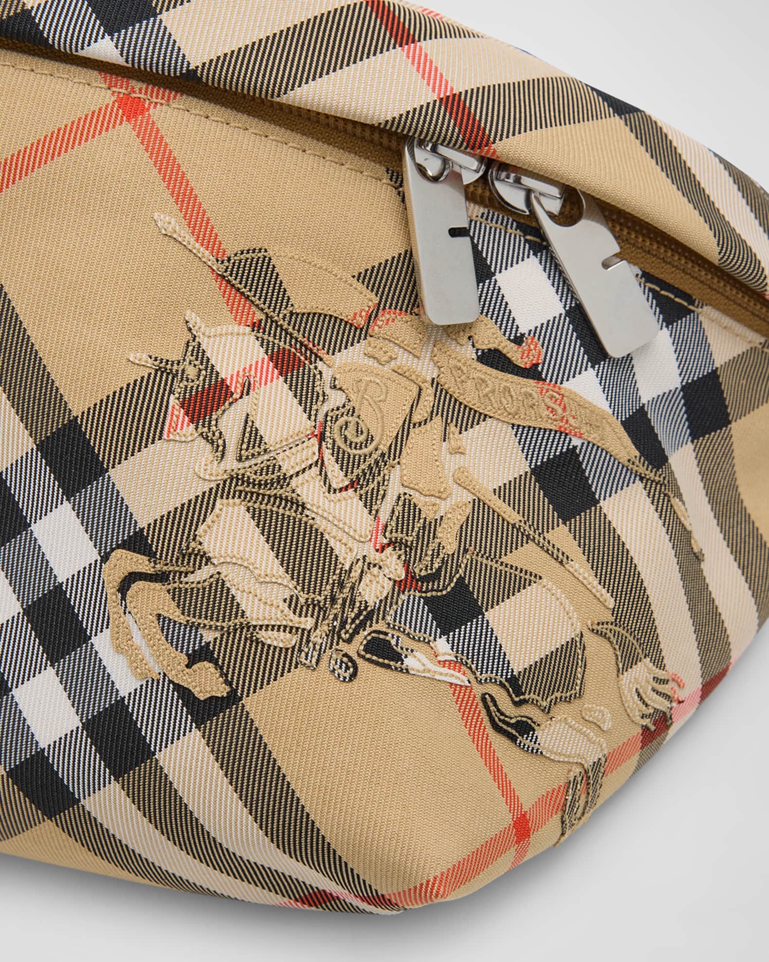 Burberry Men's Essential Check Belt Bag | Neiman Marcus