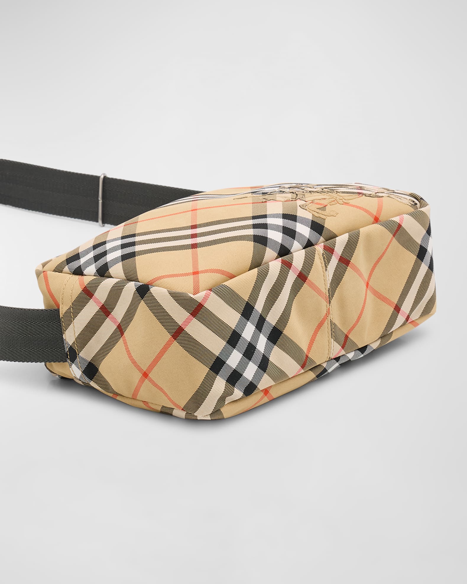 Men's Check Essential Crossbody Bag 1