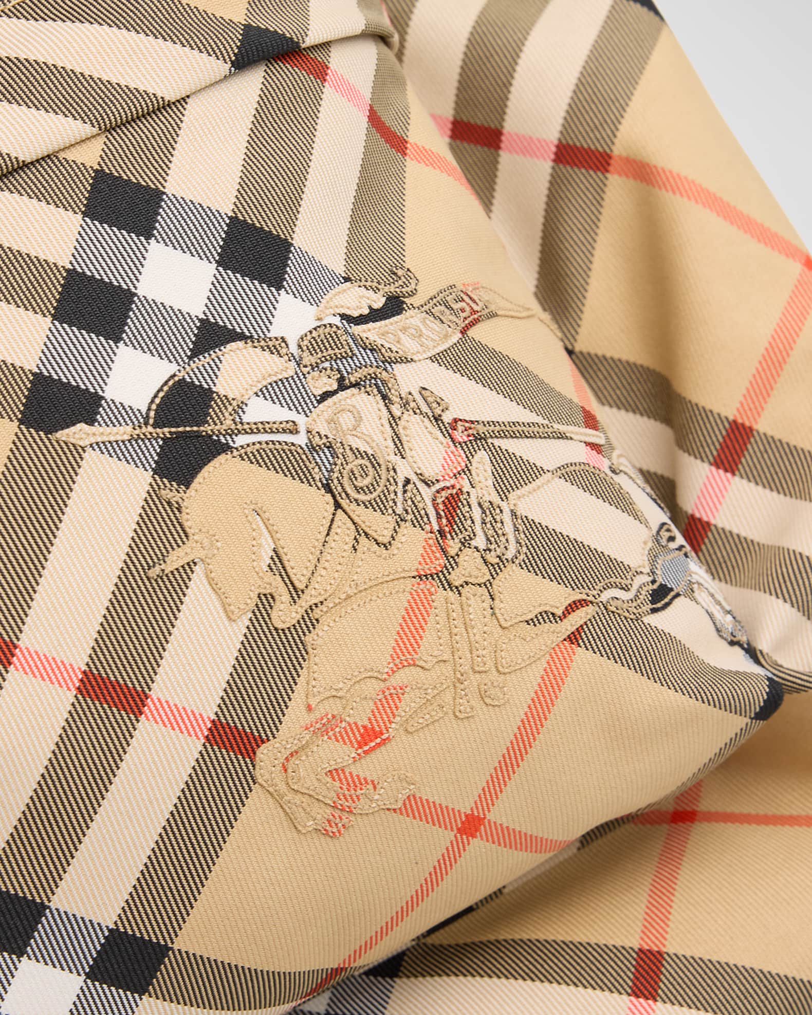 【関税＆送料込み】Burberry Bob Essentials Check Burberry Men's Essential Check Backpack | Neiman Marcus