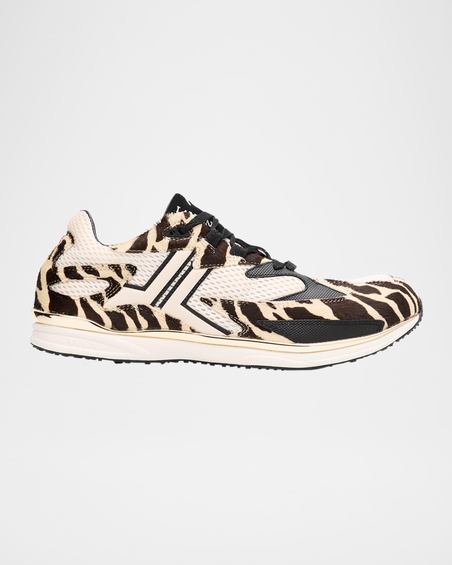 Men's Meteor Mesh Zebra Pony Runner Sneakers 0