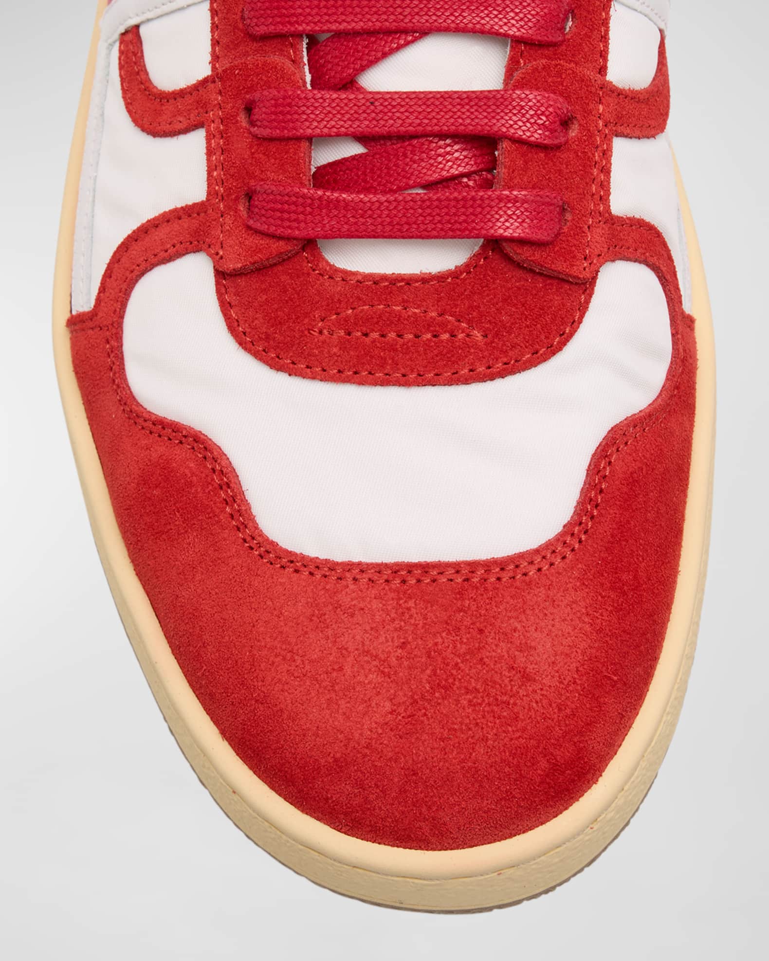 スニーカー LANVIN CLAY SNEAKERS WITH NYLON Lanvin Men's Clay Suede and Nylon Low-Top Sneakers | Neiman
