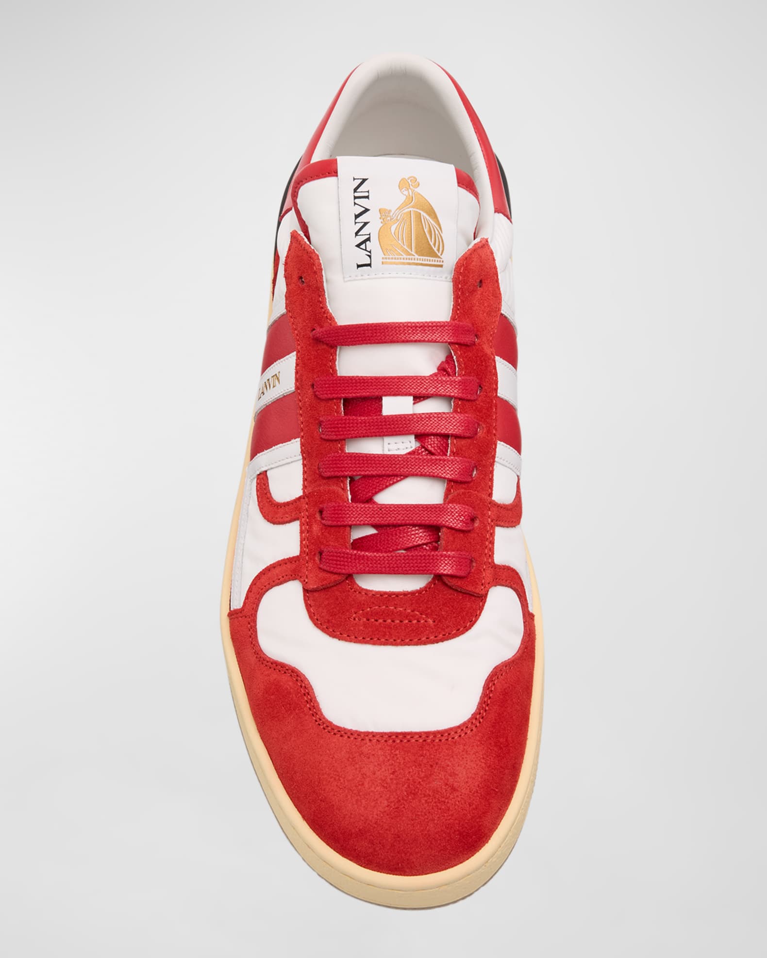 スニーカー LANVIN CLAY SNEAKERS WITH NYLON Lanvin Men's Clay Suede and Nylon Low-Top Sneakers | Neiman