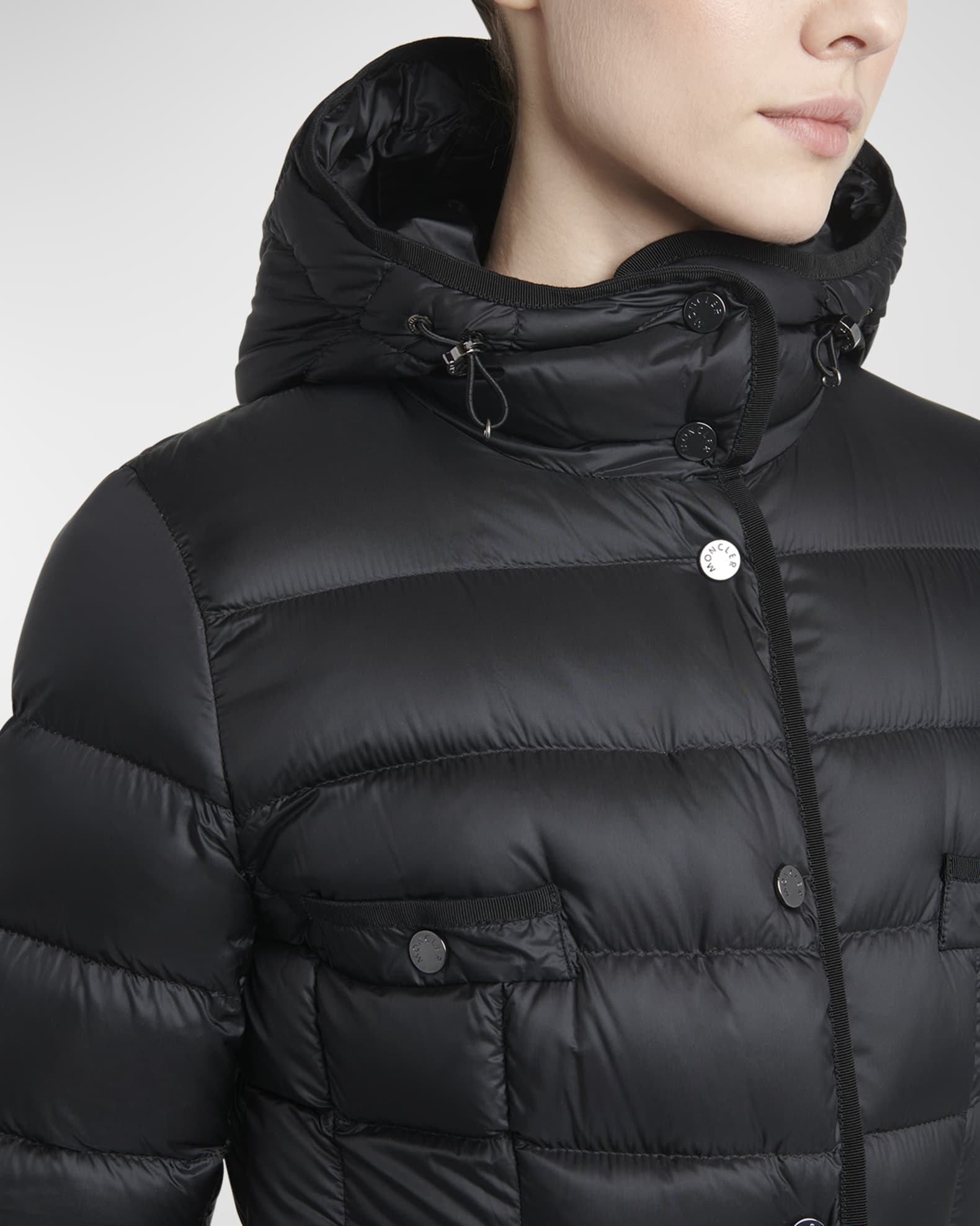 Moncler Hirma Lightweight Long Puffer Coat | Neiman Marcus