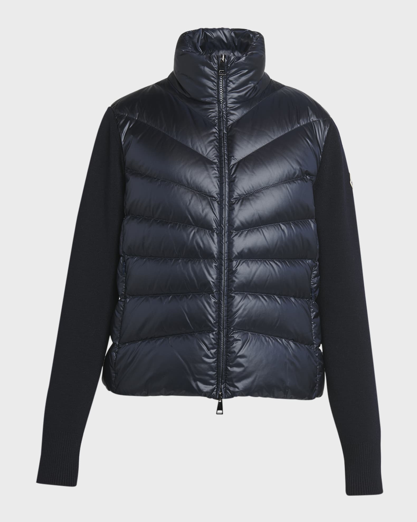 Lightweight Wool Puffer Cardigan  0