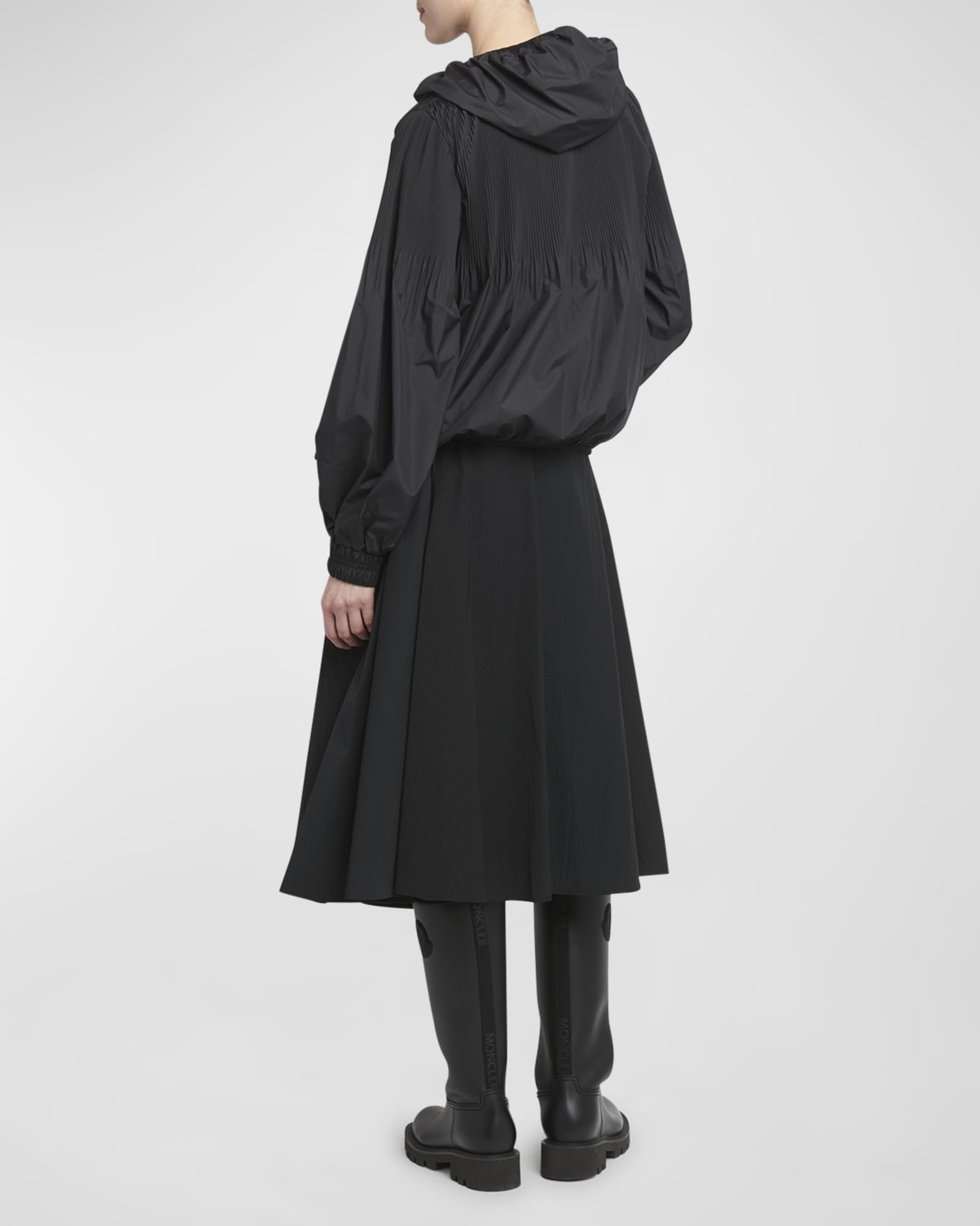 Moncler Auxonne Matte Hooded Windbreaker Jacket | Neiman Marcus