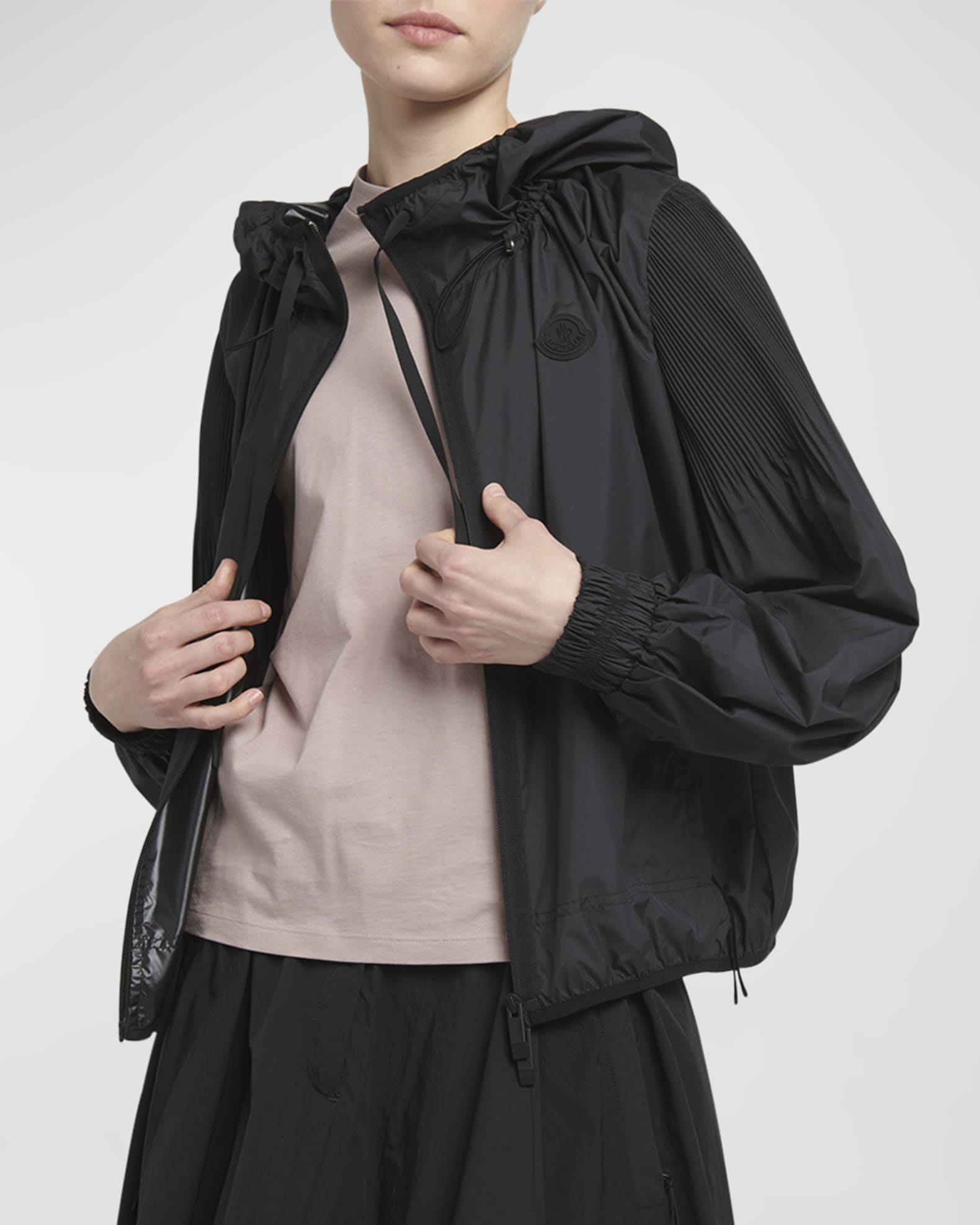Moncler Auxonne Matte Hooded Windbreaker | Saks Fifth Avenue