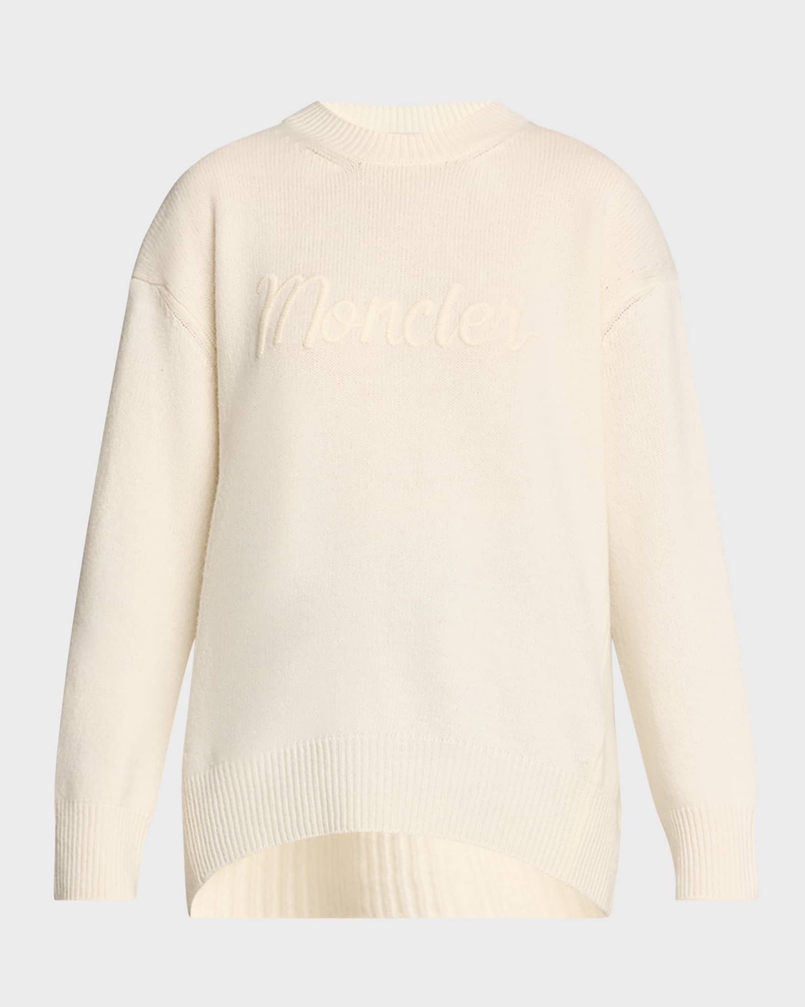 Wool-Cashmere Embroidered Logo Sweater 0