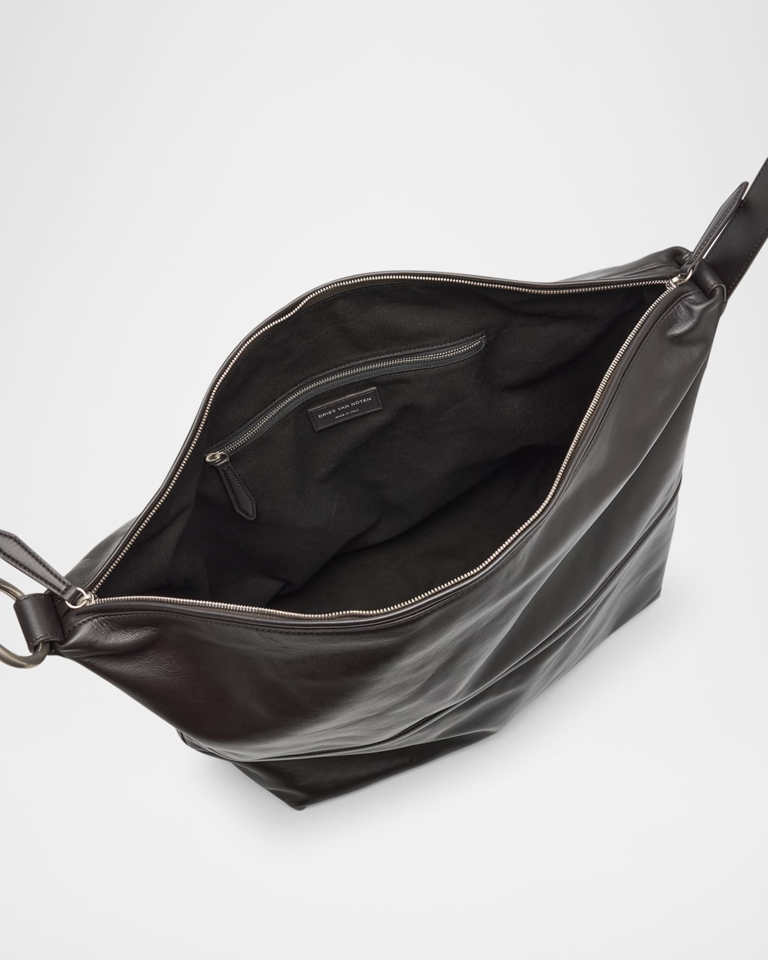 Dries Van Noten Men's Calf Leather Shoulder Bag | Neiman Marcus