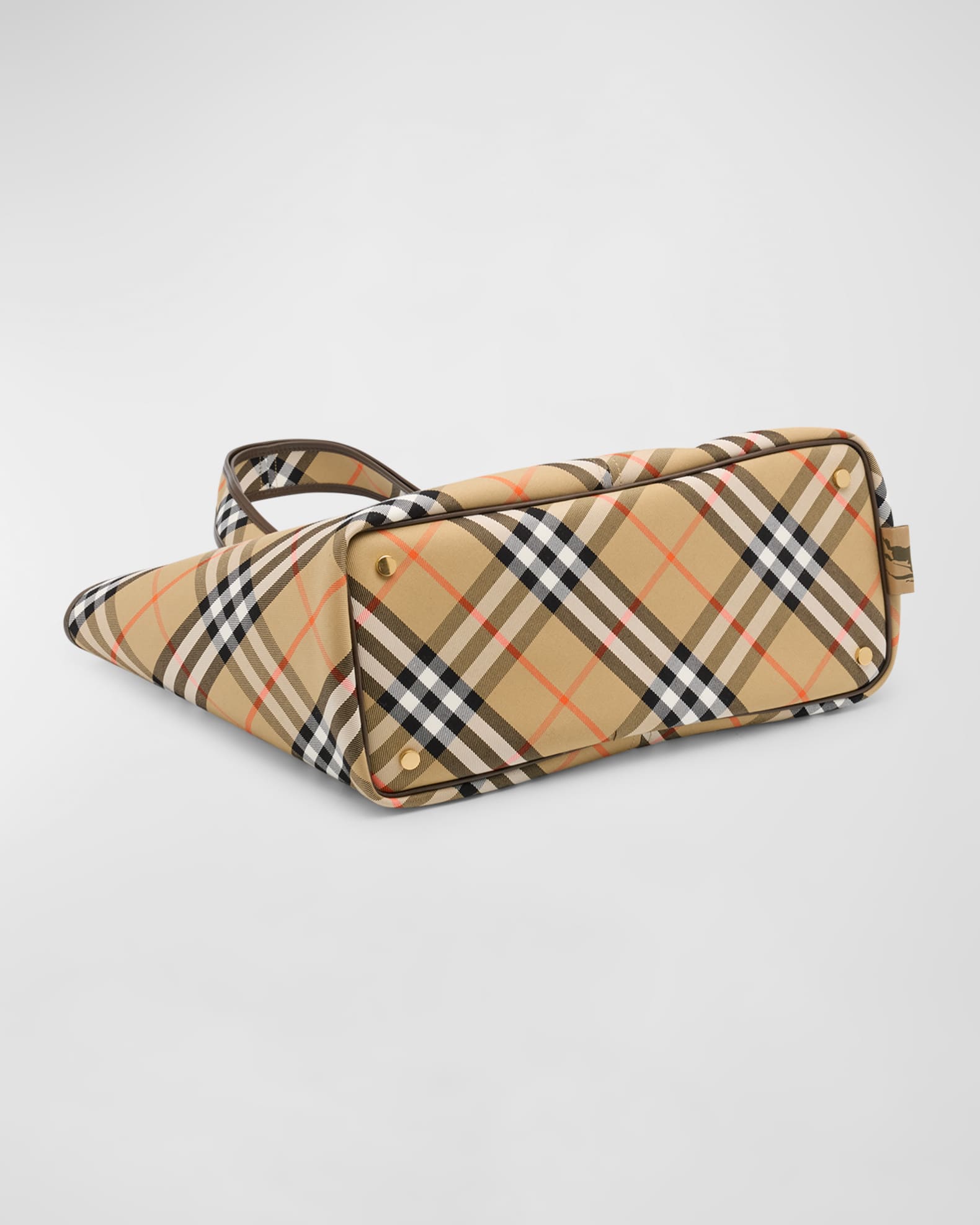 Burberry Medium East West Check Tote Bag Neiman Marcus