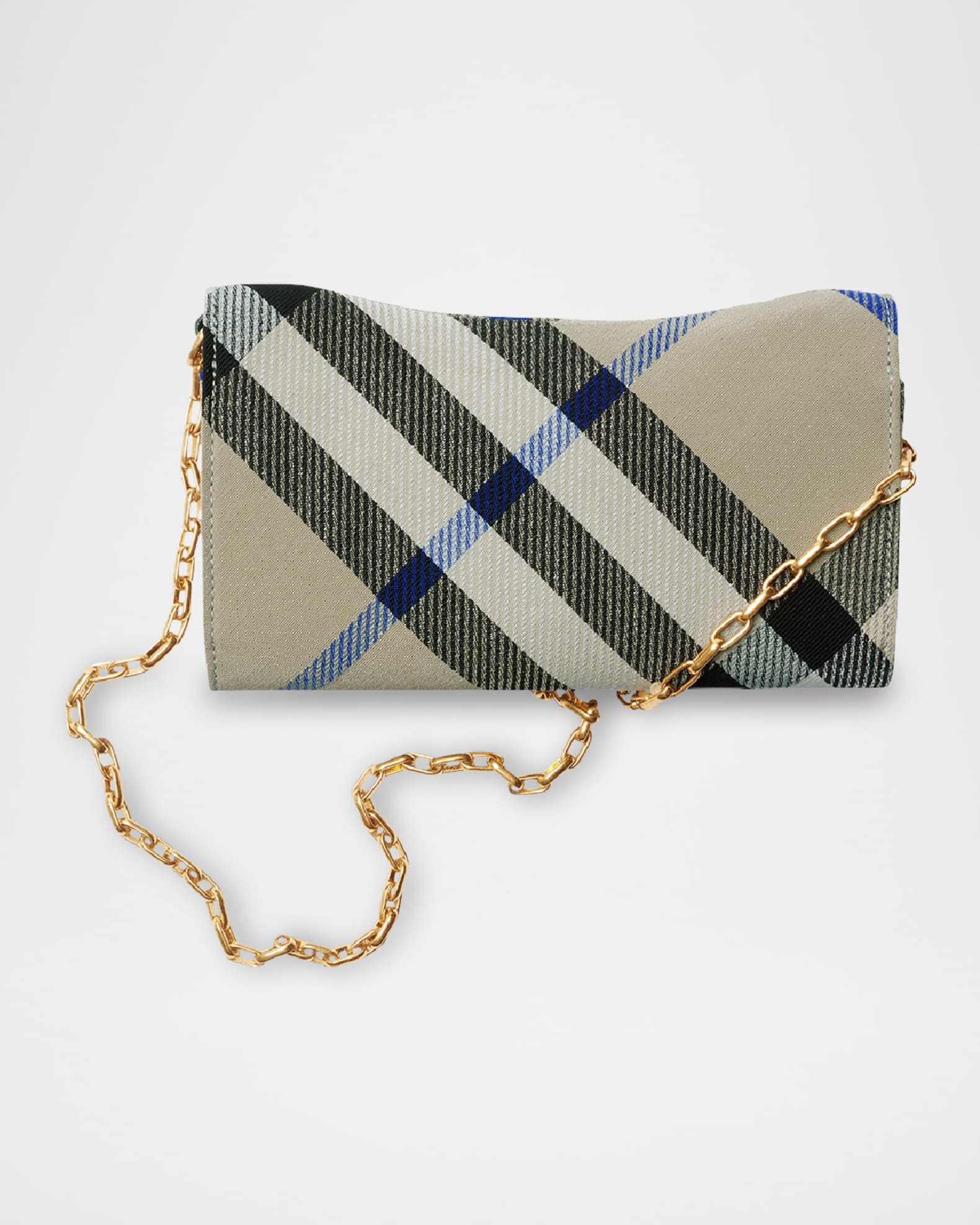Burberry Rocking Horse Check Wallet on Chain Neiman Marcus