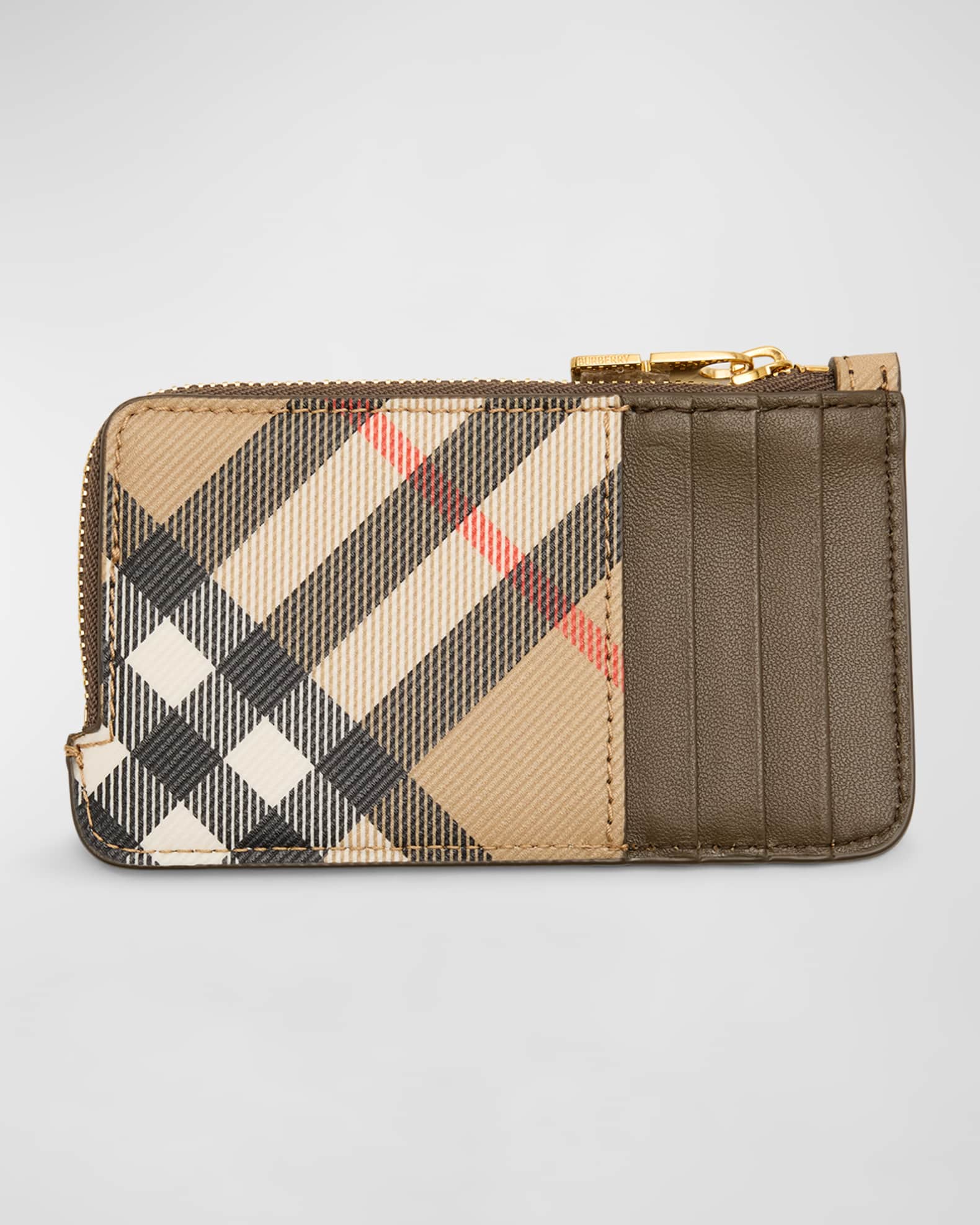 Burberry zip card case clearance
