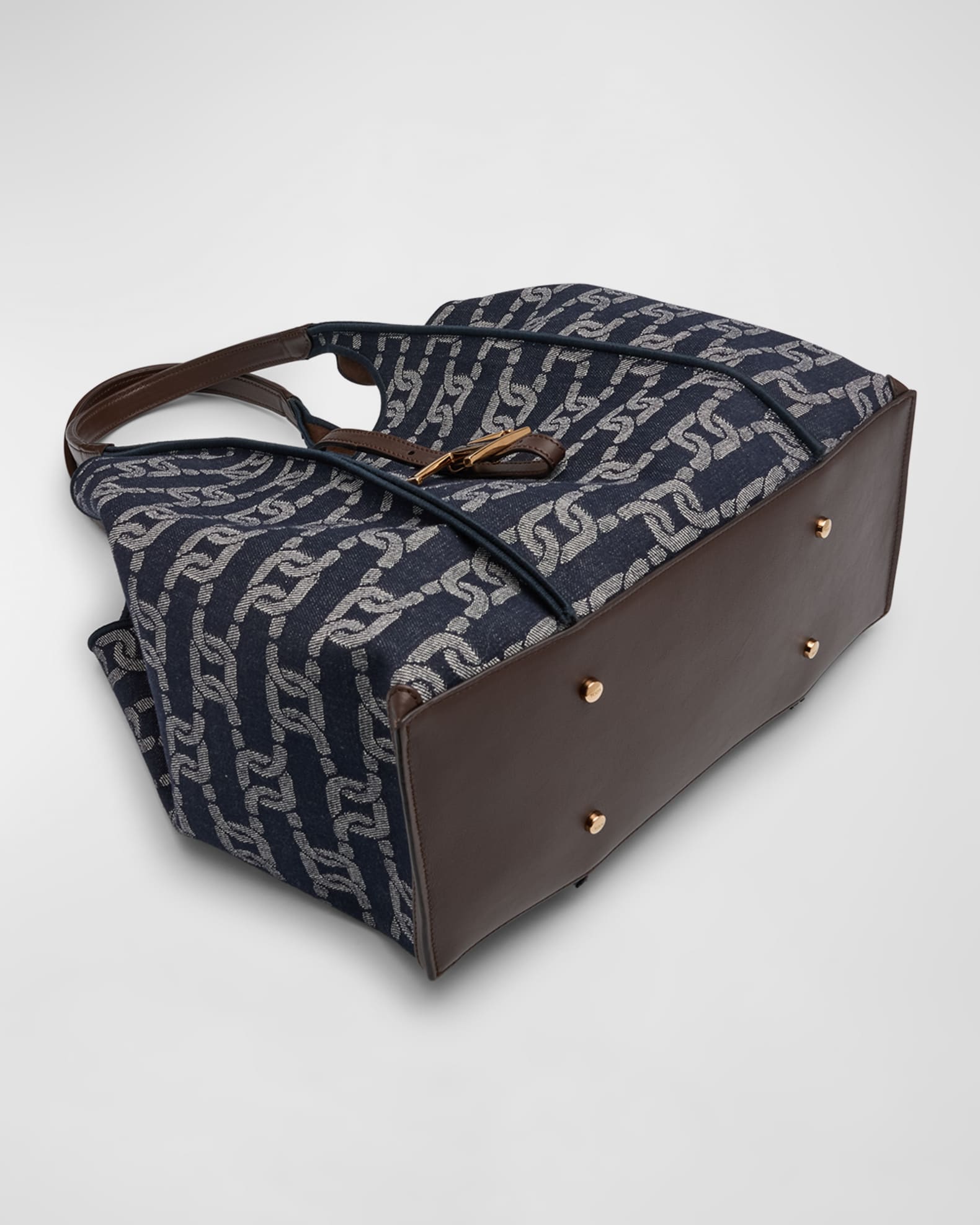 Logo Canvas Shopper Shoulder Bag 1