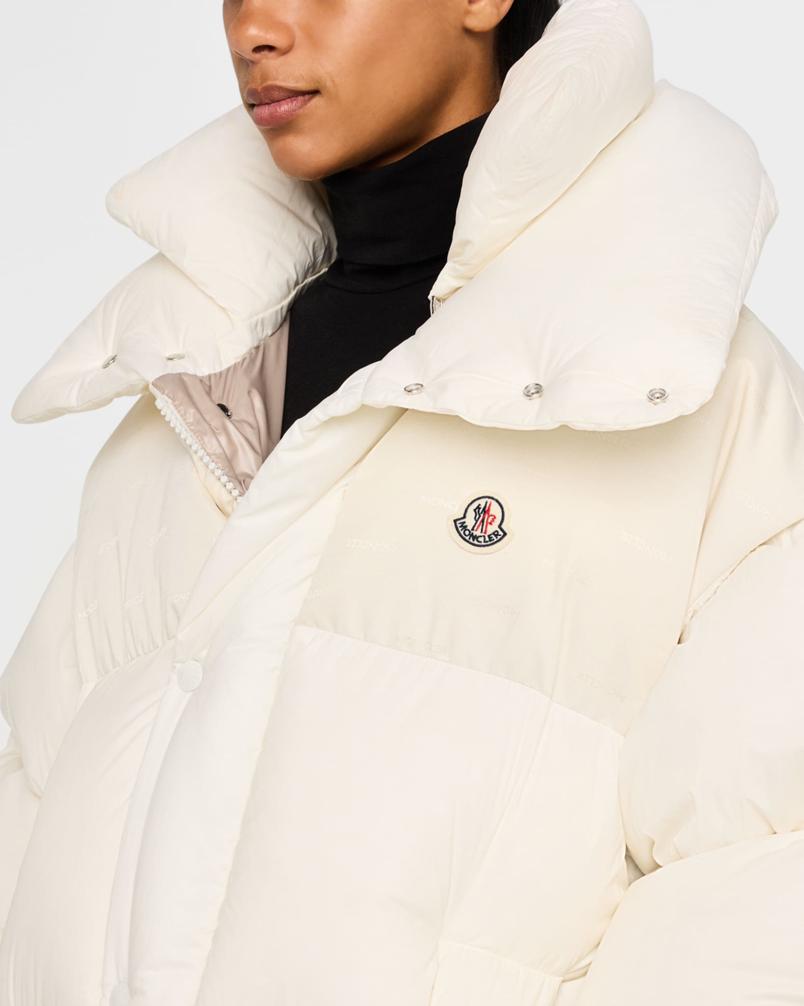 Moncler Verone 2 Snap-Front Puffer Jacket | Neiman Marcus