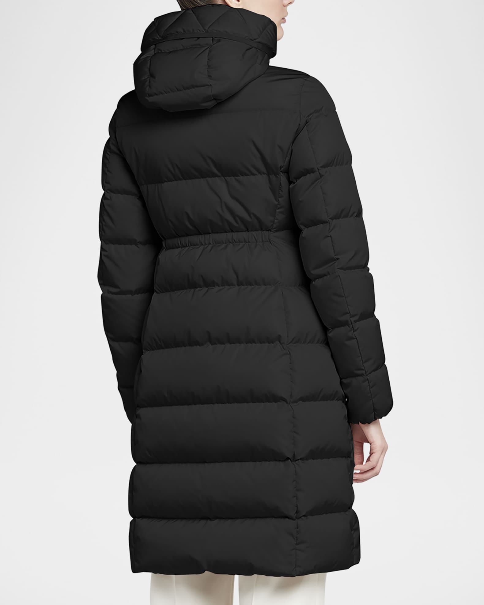 MONCLER - モンクレール　MONCLER AVOCETTE Moncler - Avocette Black Long Down Jacket | Mitchell Stores