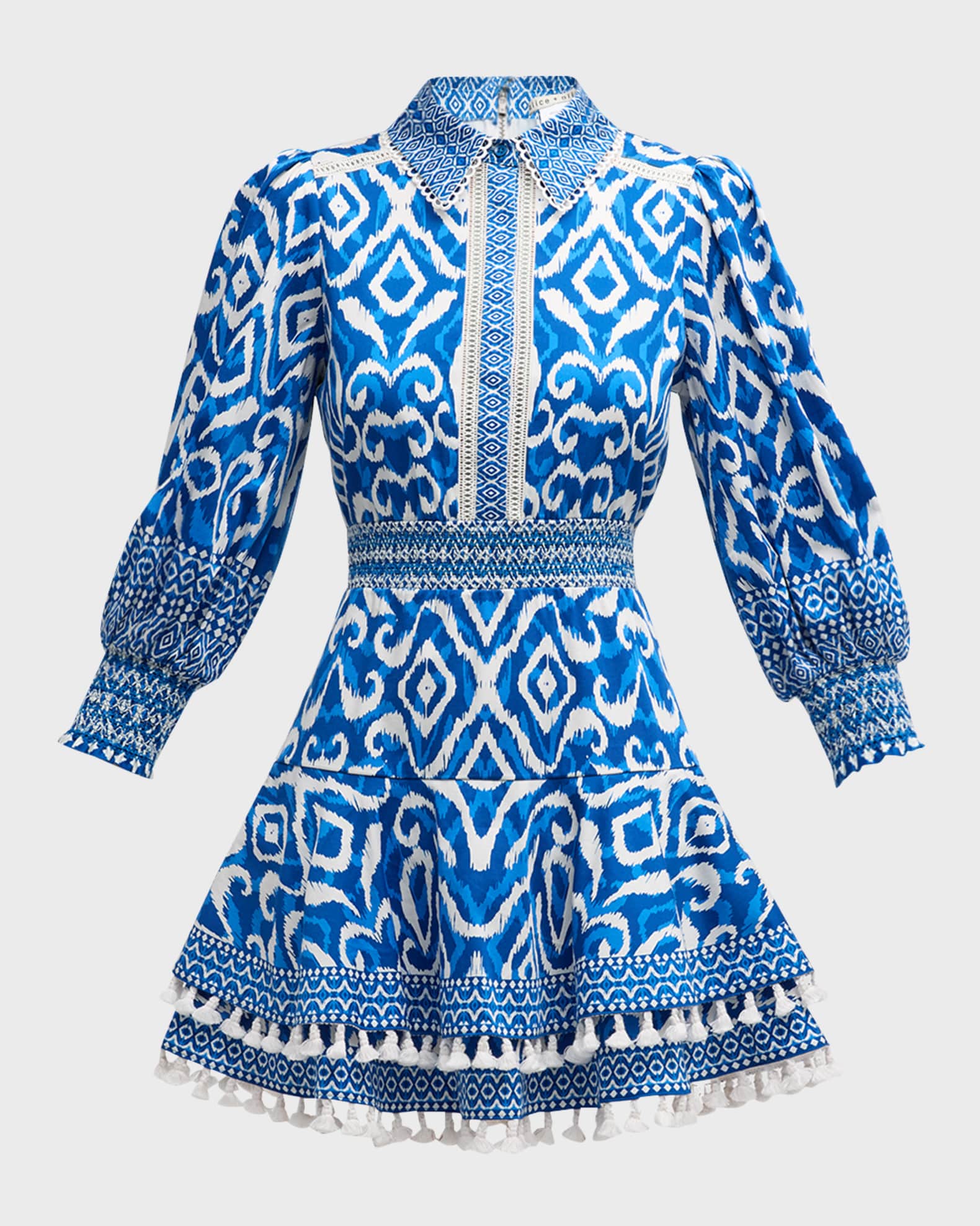 Alice + Olivia Artisan Ikat Loryn Mini Dress