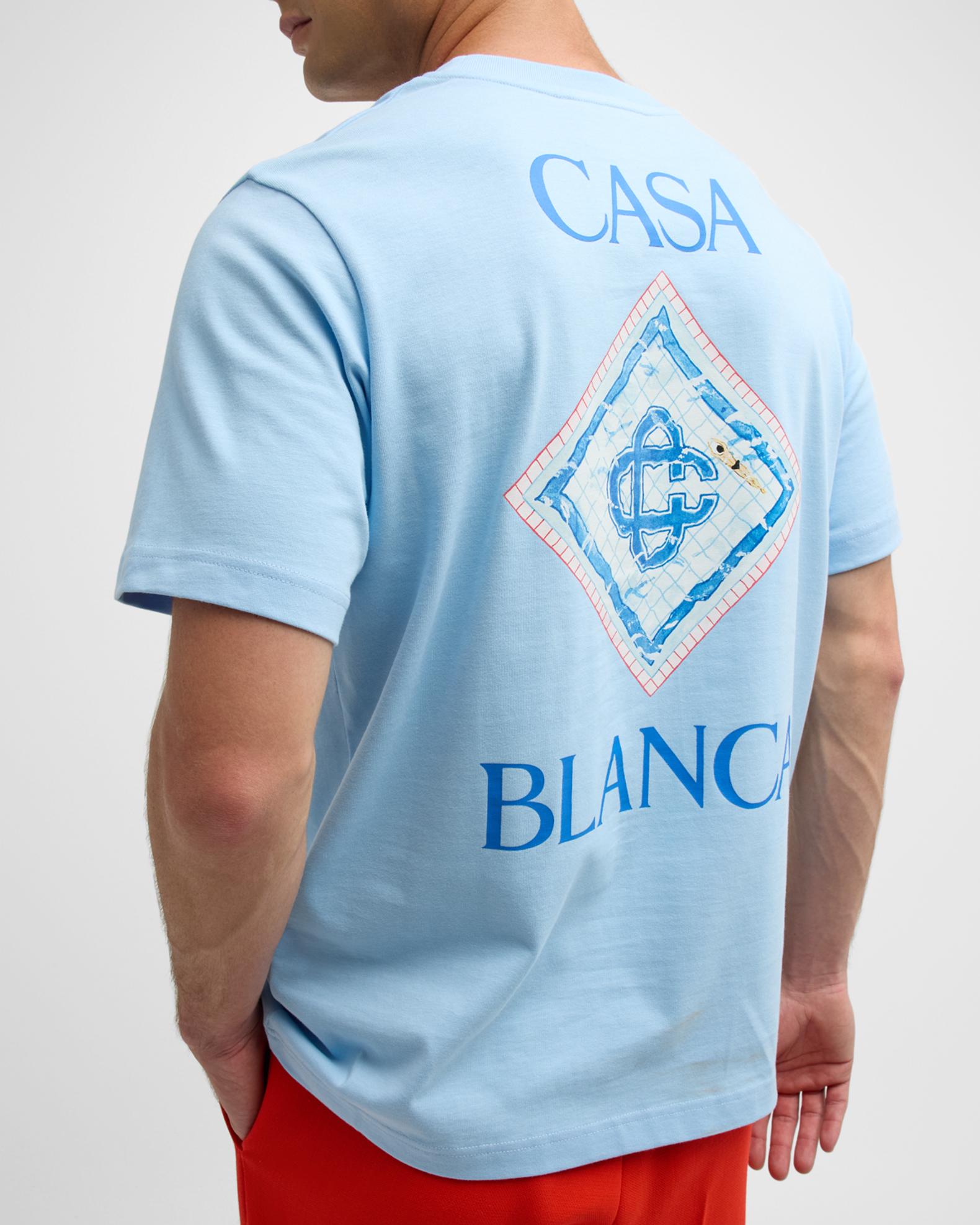 CASABLANCA Men's Pool Graphic T-Shirt | Neiman Marcus