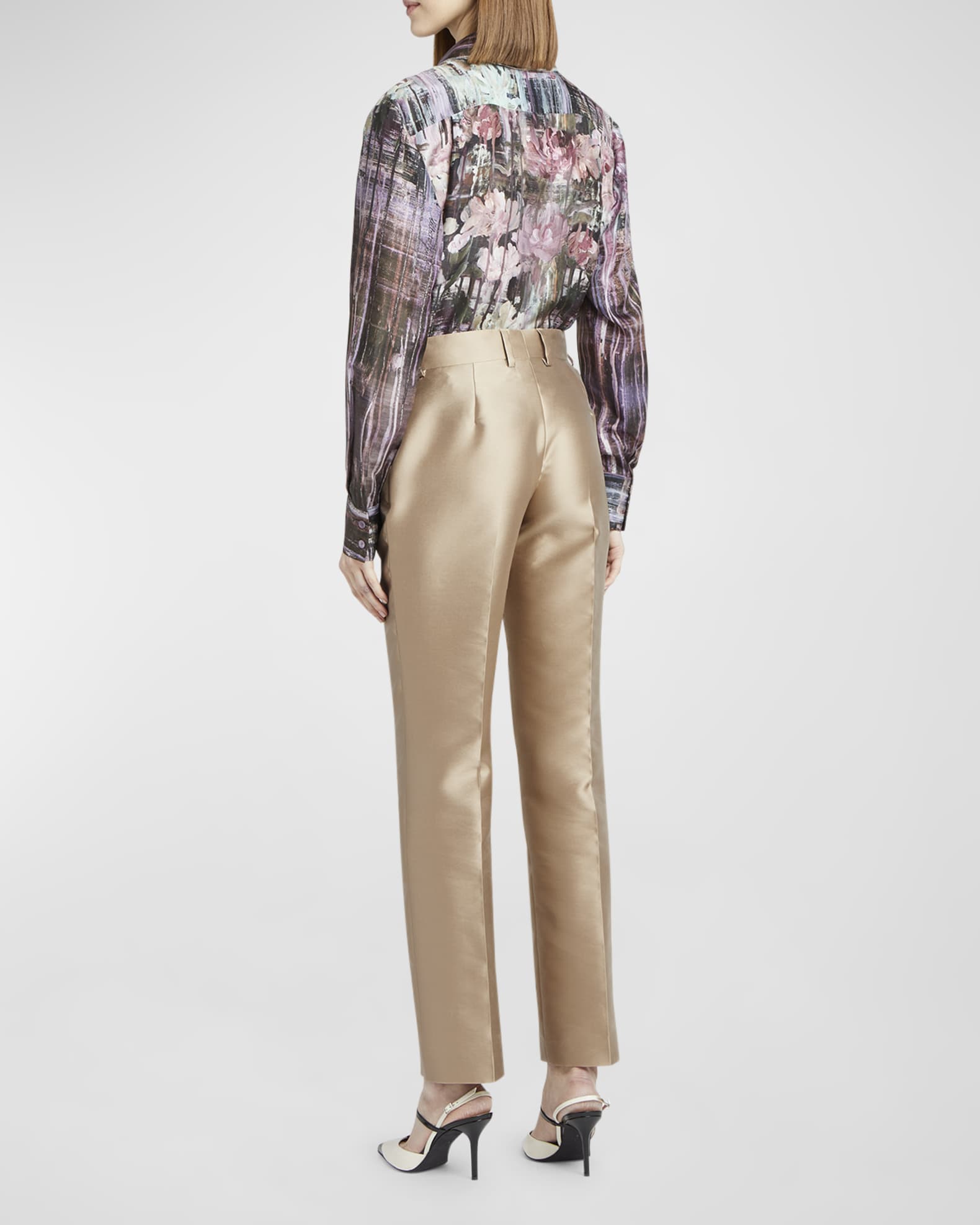 パンツ A FERRETTI SS25 Muslin pants (V03040128 0370) Off White Summer Chino Cotton and Linen Pants SS25 30240677