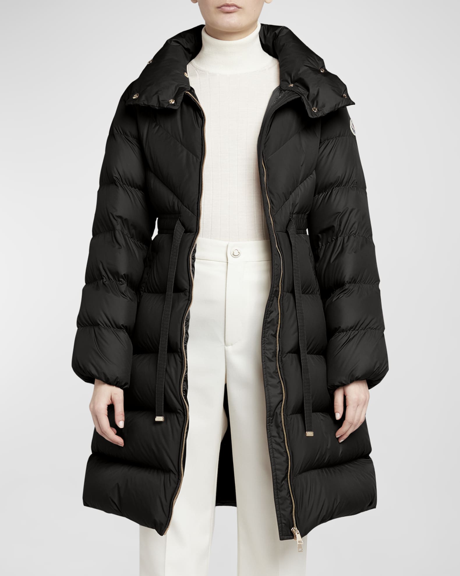 Brou Brushed Nylon Puffer Coat
