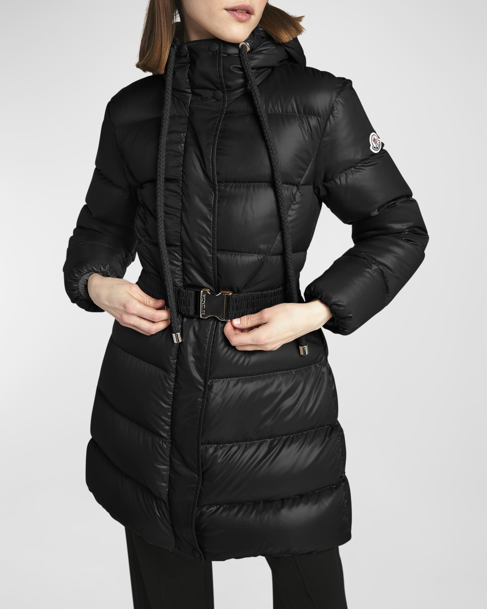 Bellevue Long Belted Puffer Coat